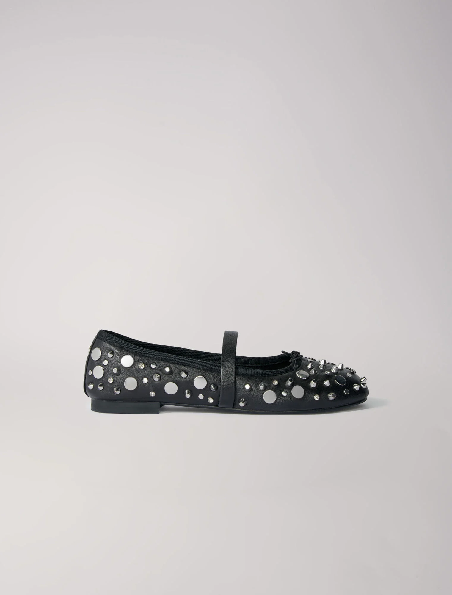 Studded ballet flats