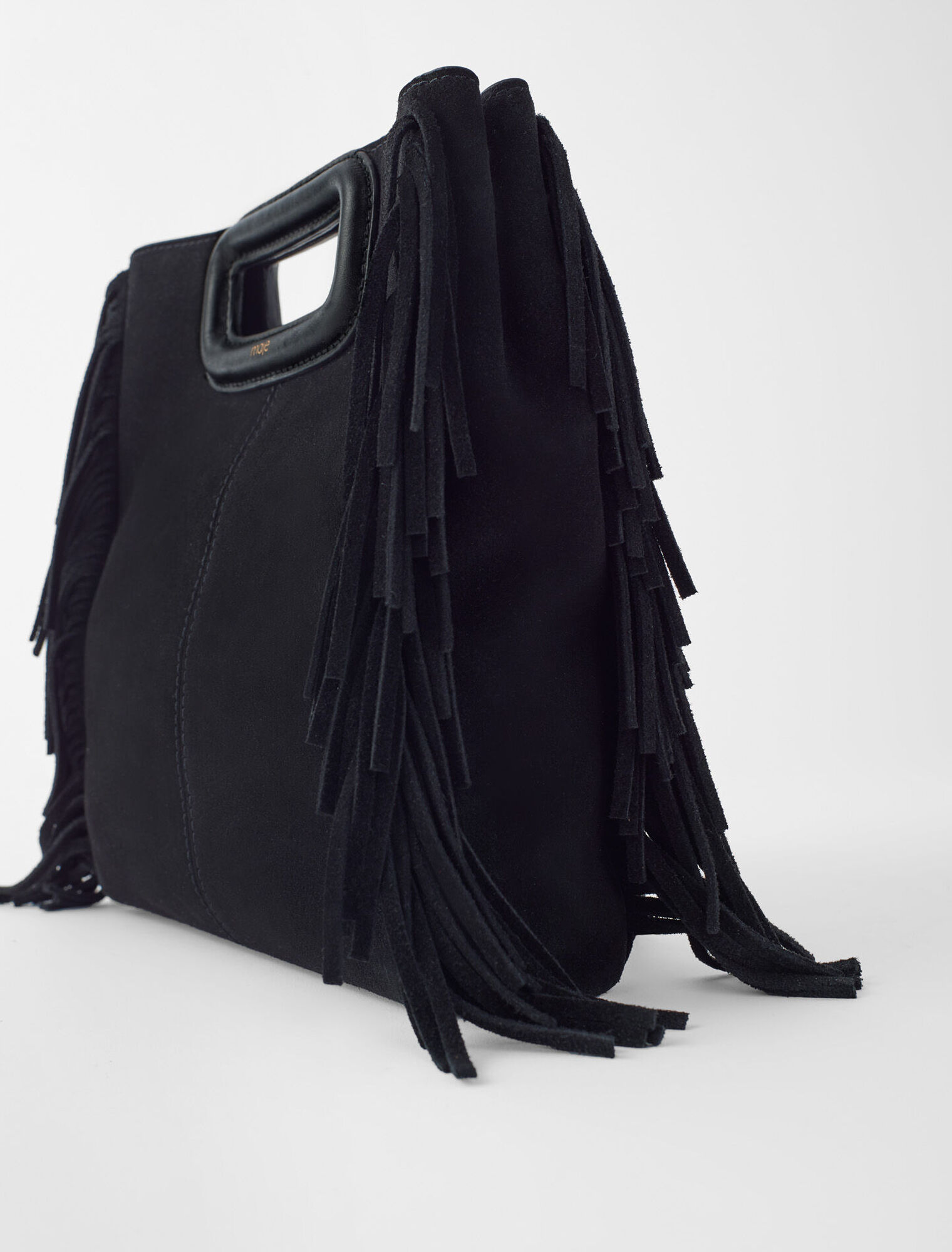 M bag in suede leather