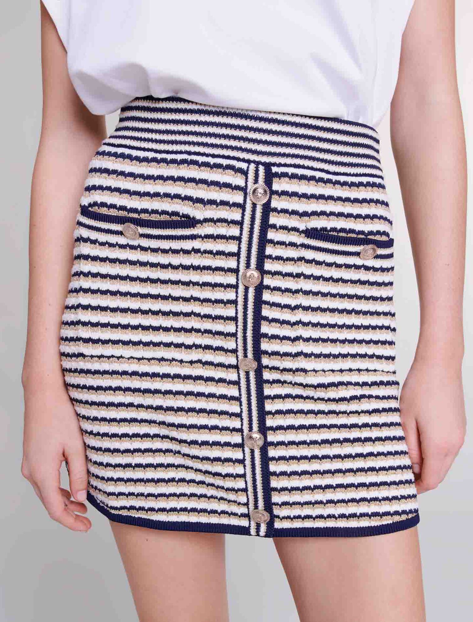 Knit mini skirt