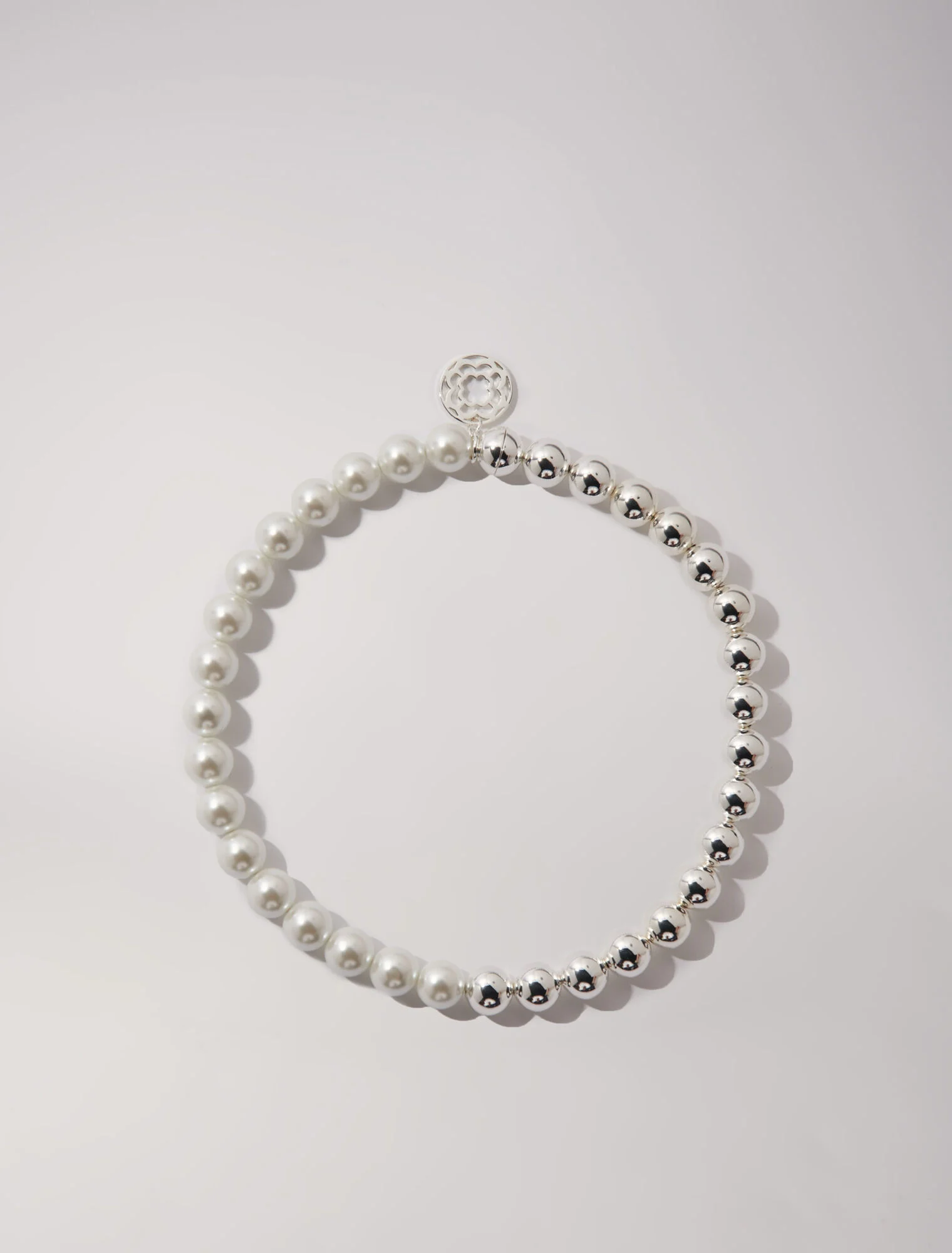 Mixed pearl choker necklace