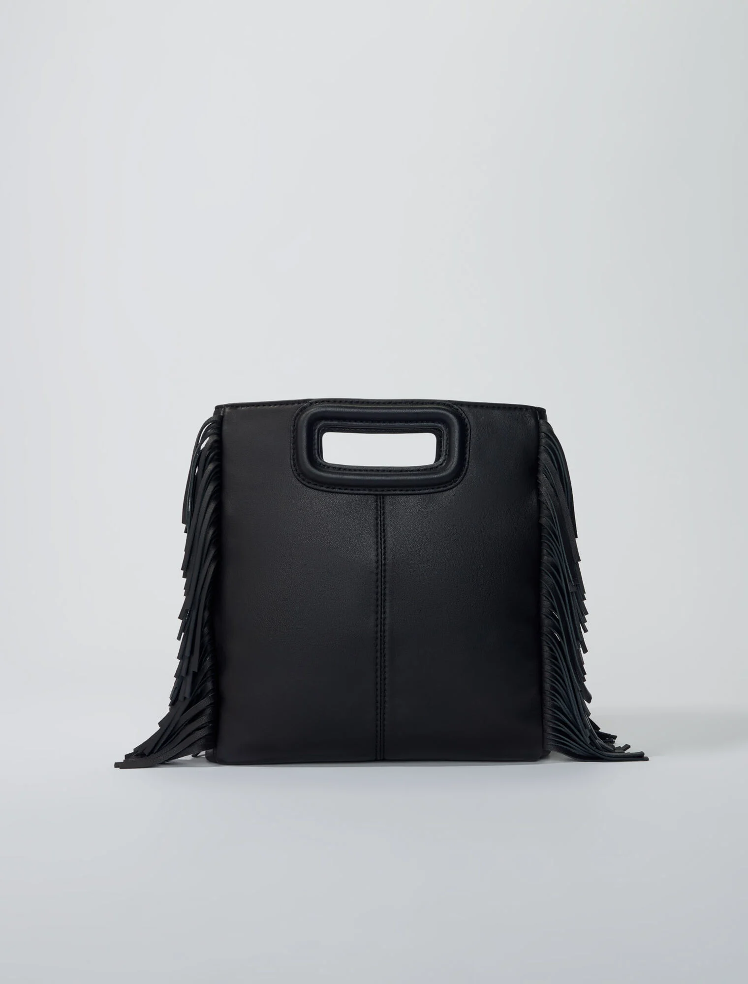 M bag in studded, quilted leather