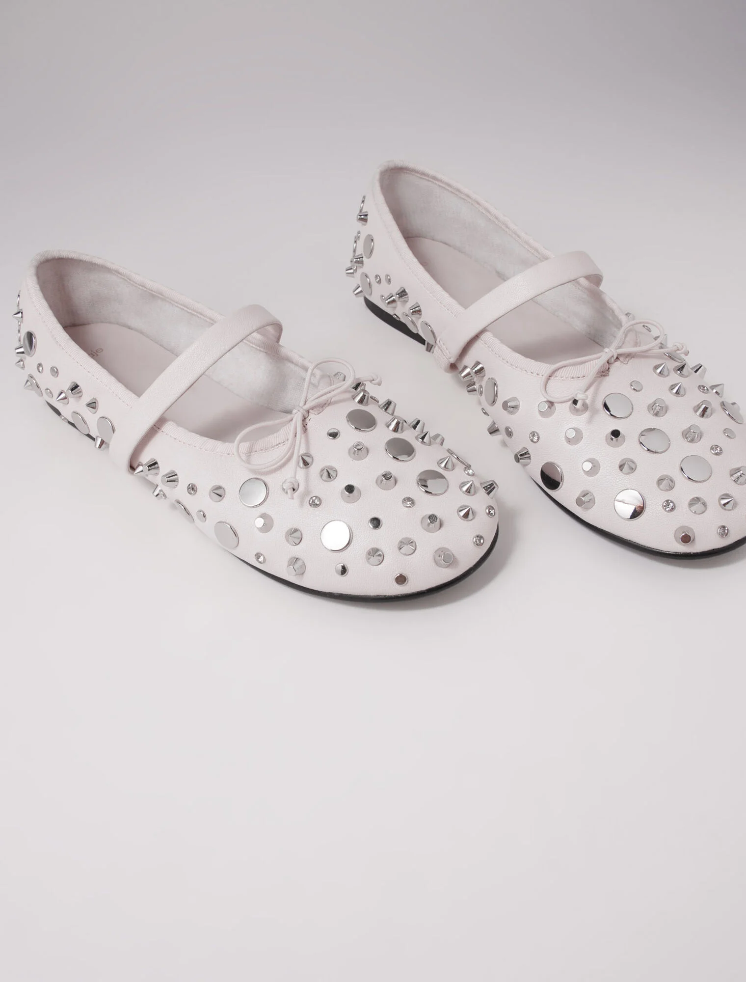 Studded ballet flats