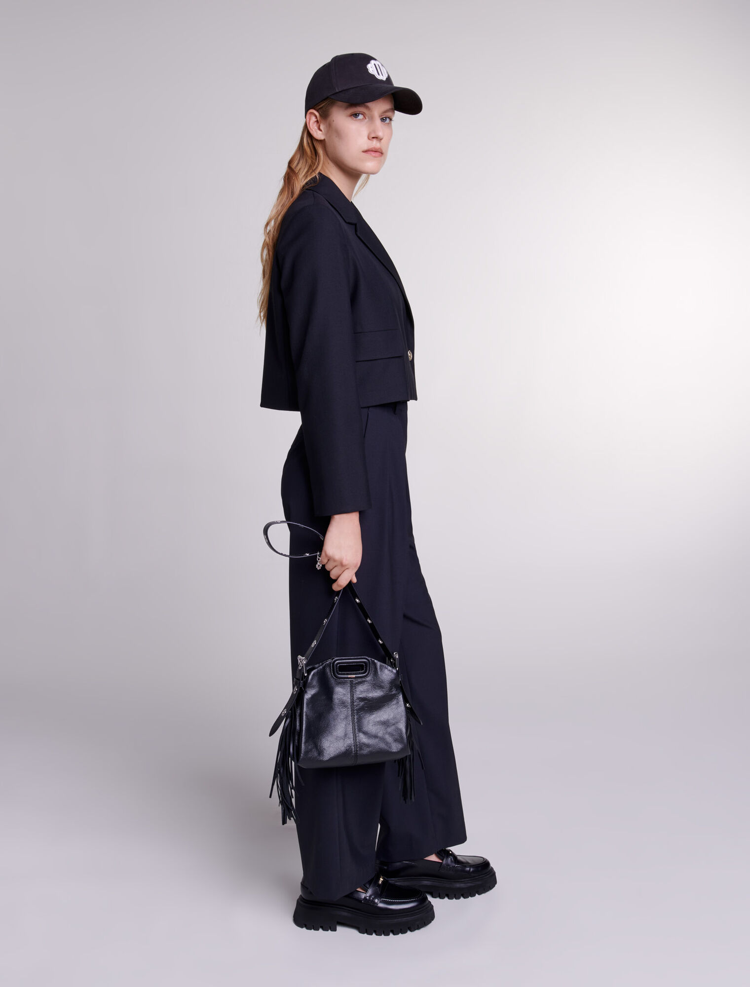 Straight-fit suit jacket