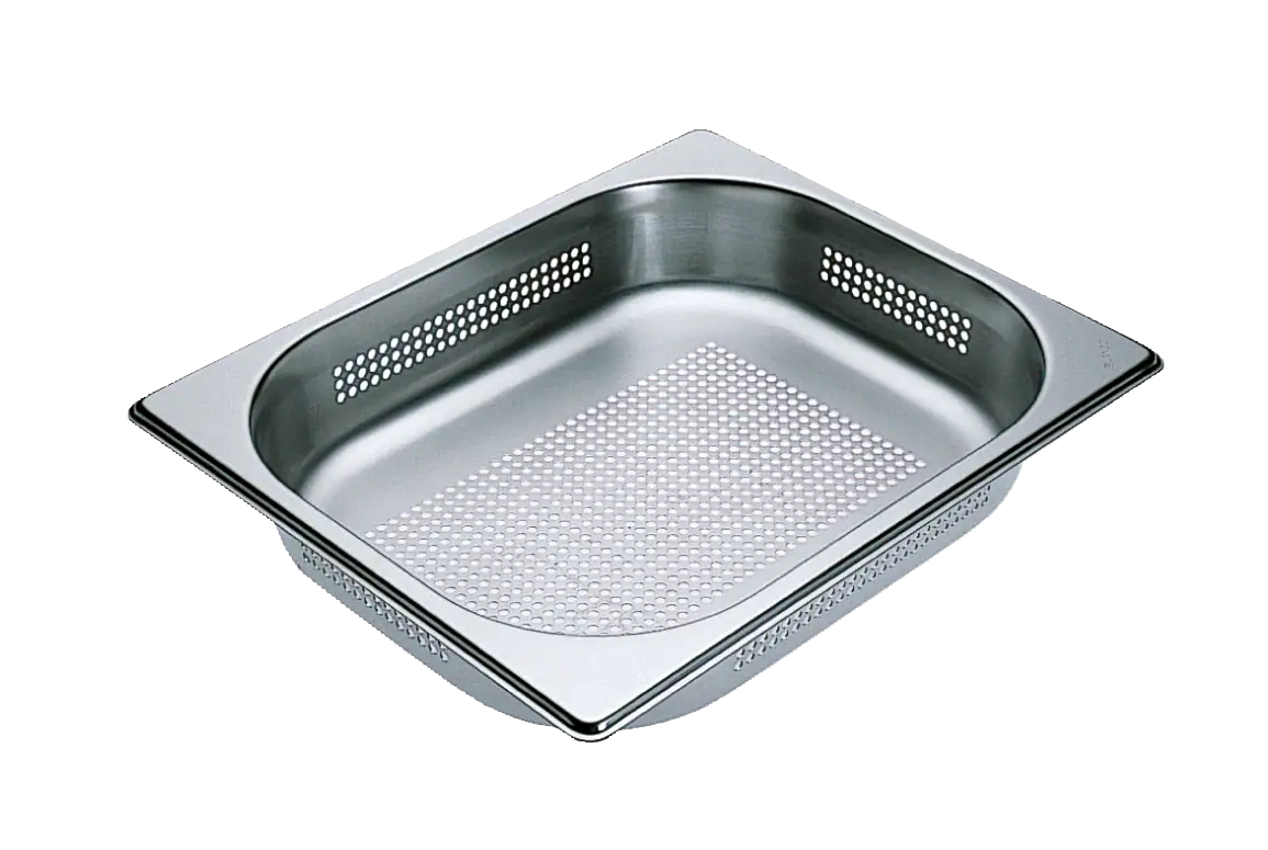 Perforated steam oven pan