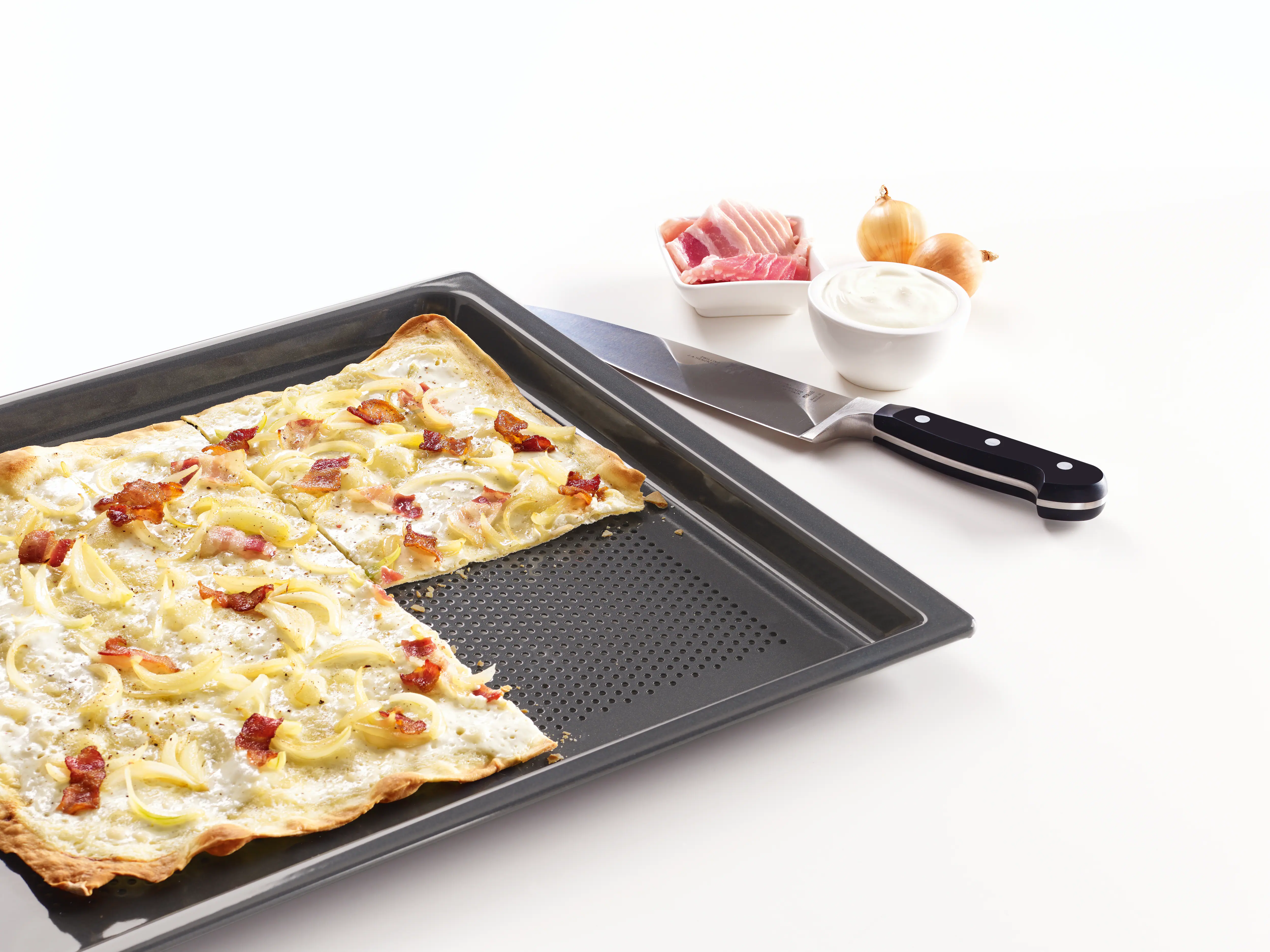 Gourmet baking and AirFry tray, perforated