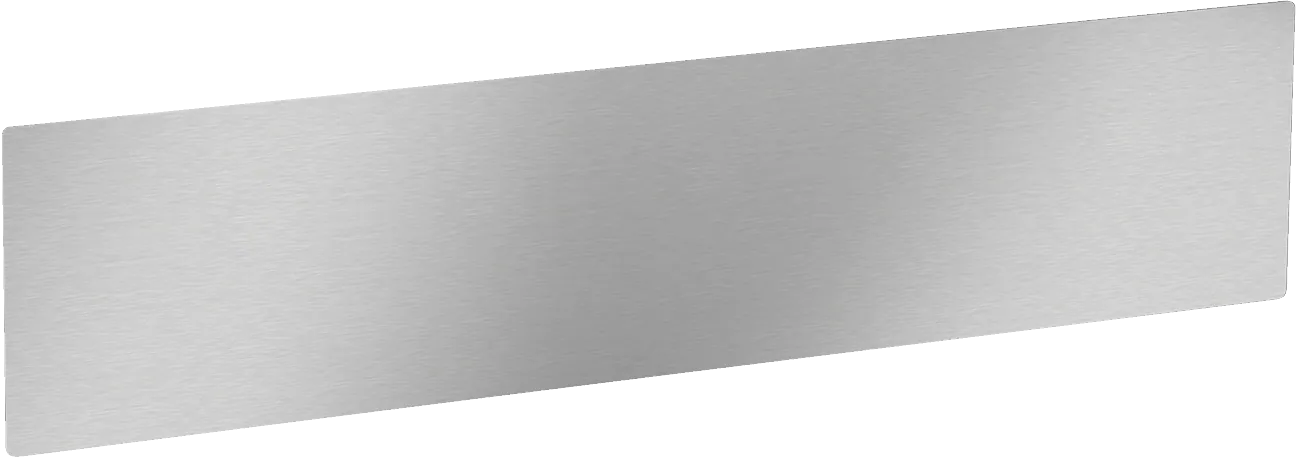 Stainless-steel toe-kick panel