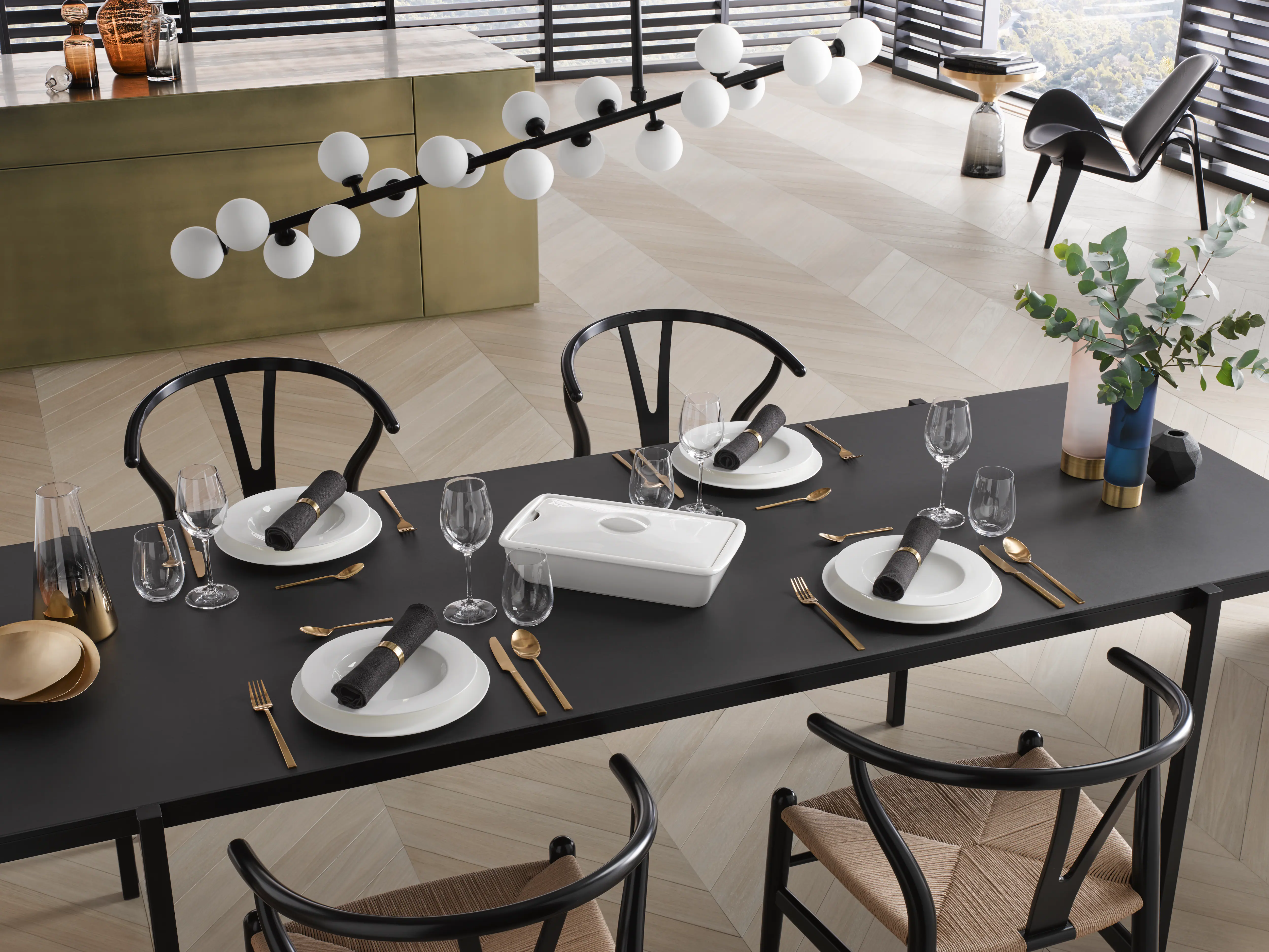 Serving dish for steam oven pan