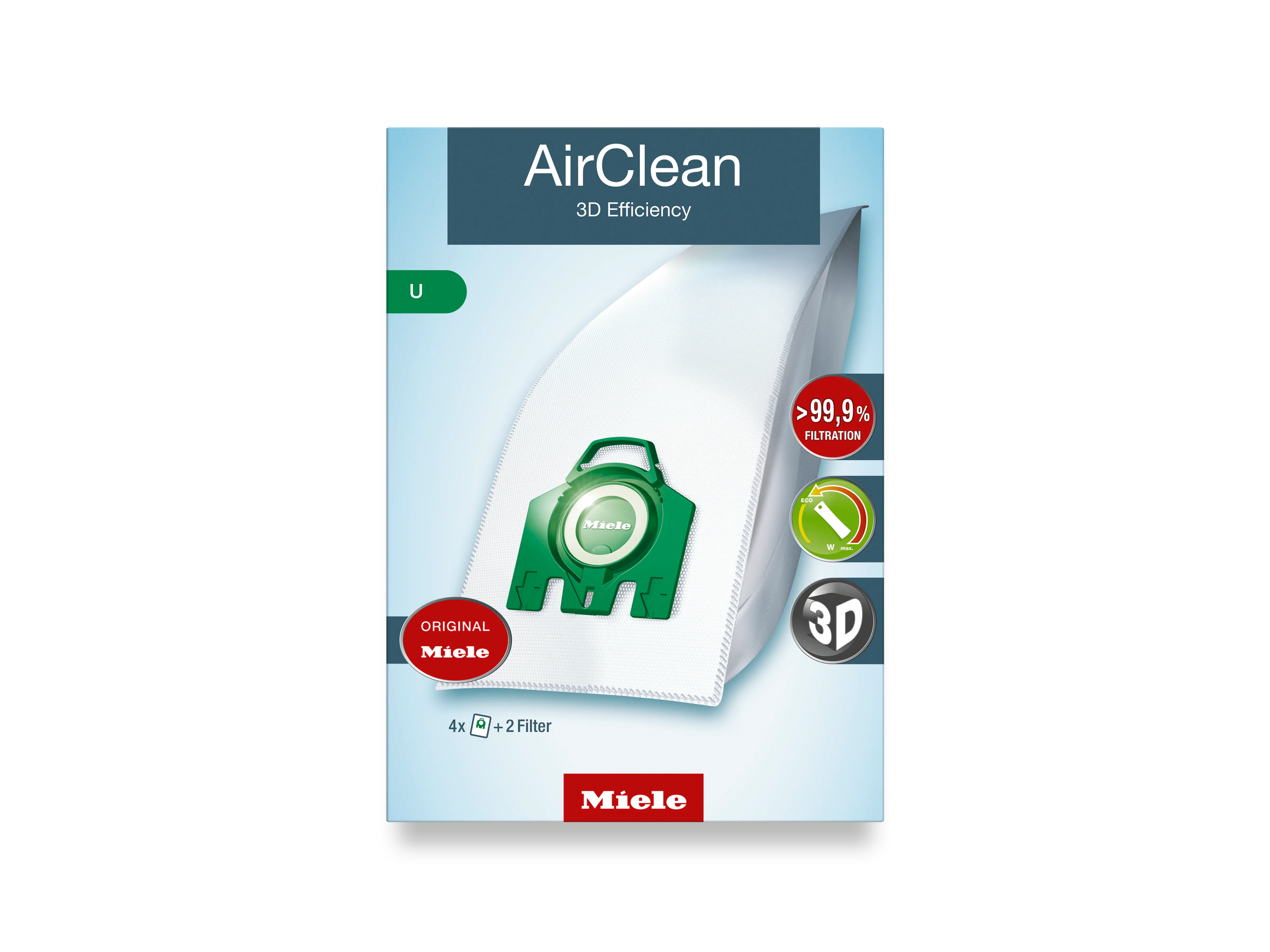 AirClean 3D Efficiency U dustbags
