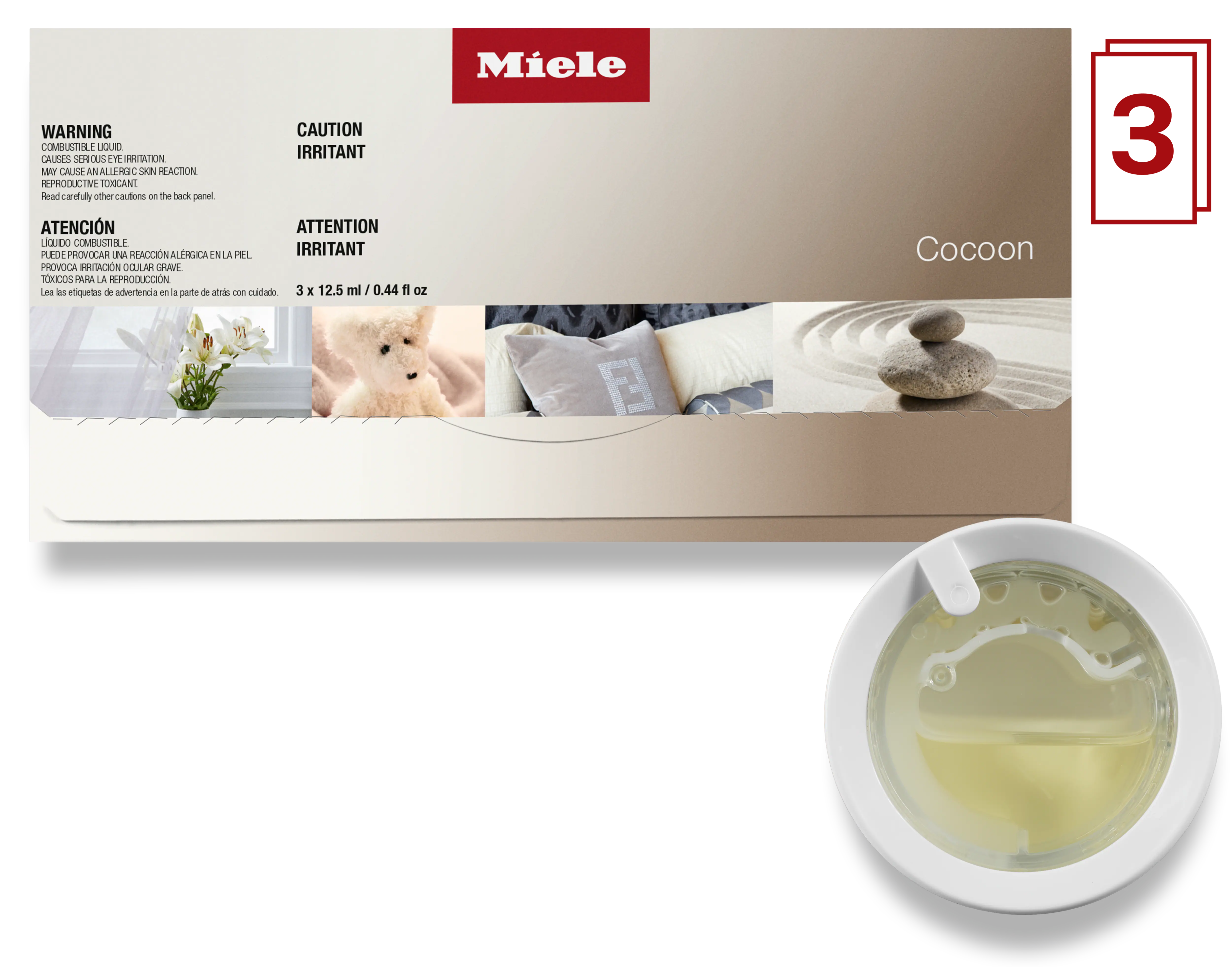 Set of 3 x Cocoon fragrance flacon