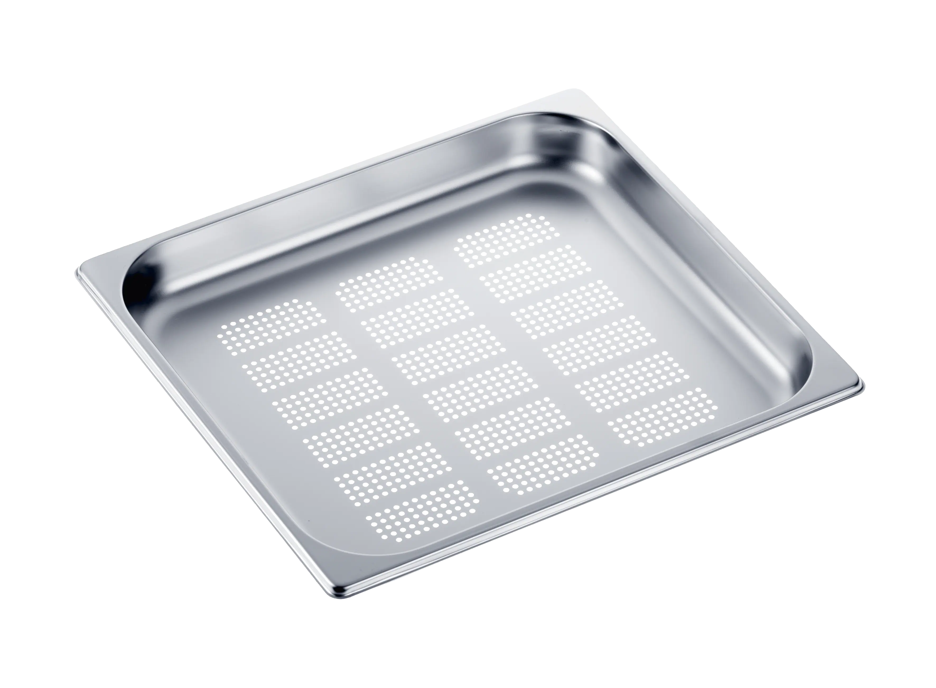 Perforated steam oven pan