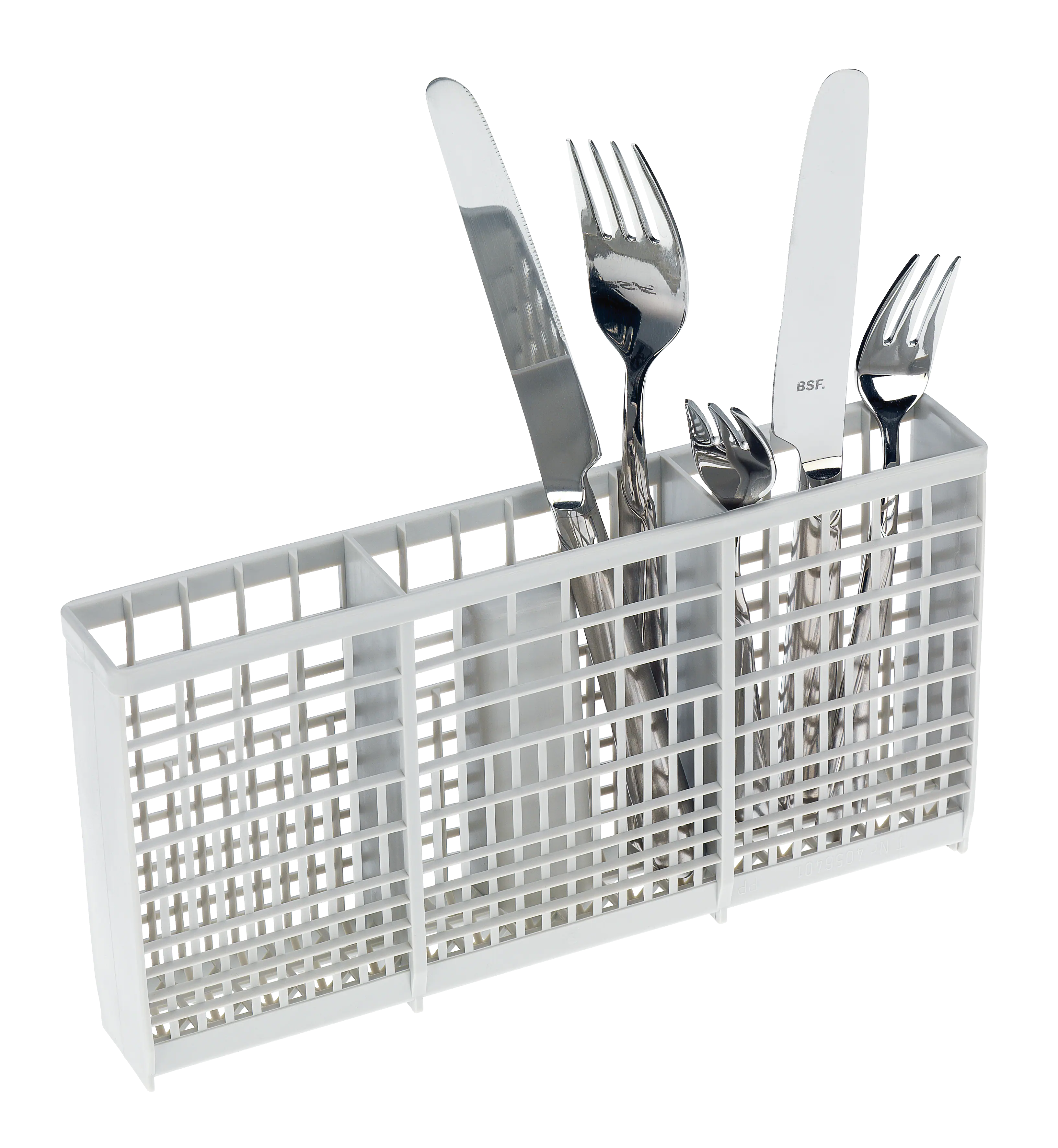 Small cutlery basket for lower basket