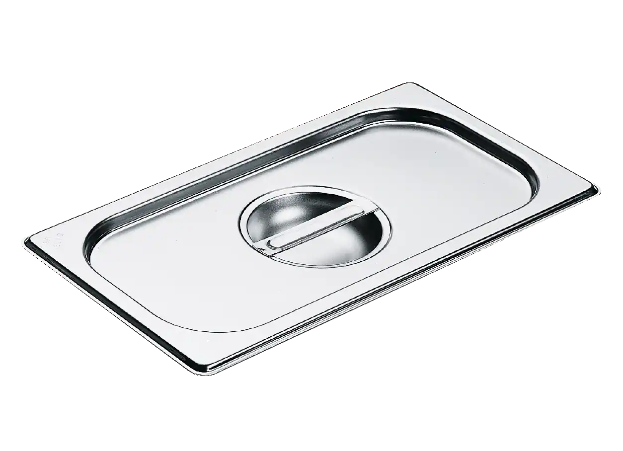 Stainless steel lid with handle