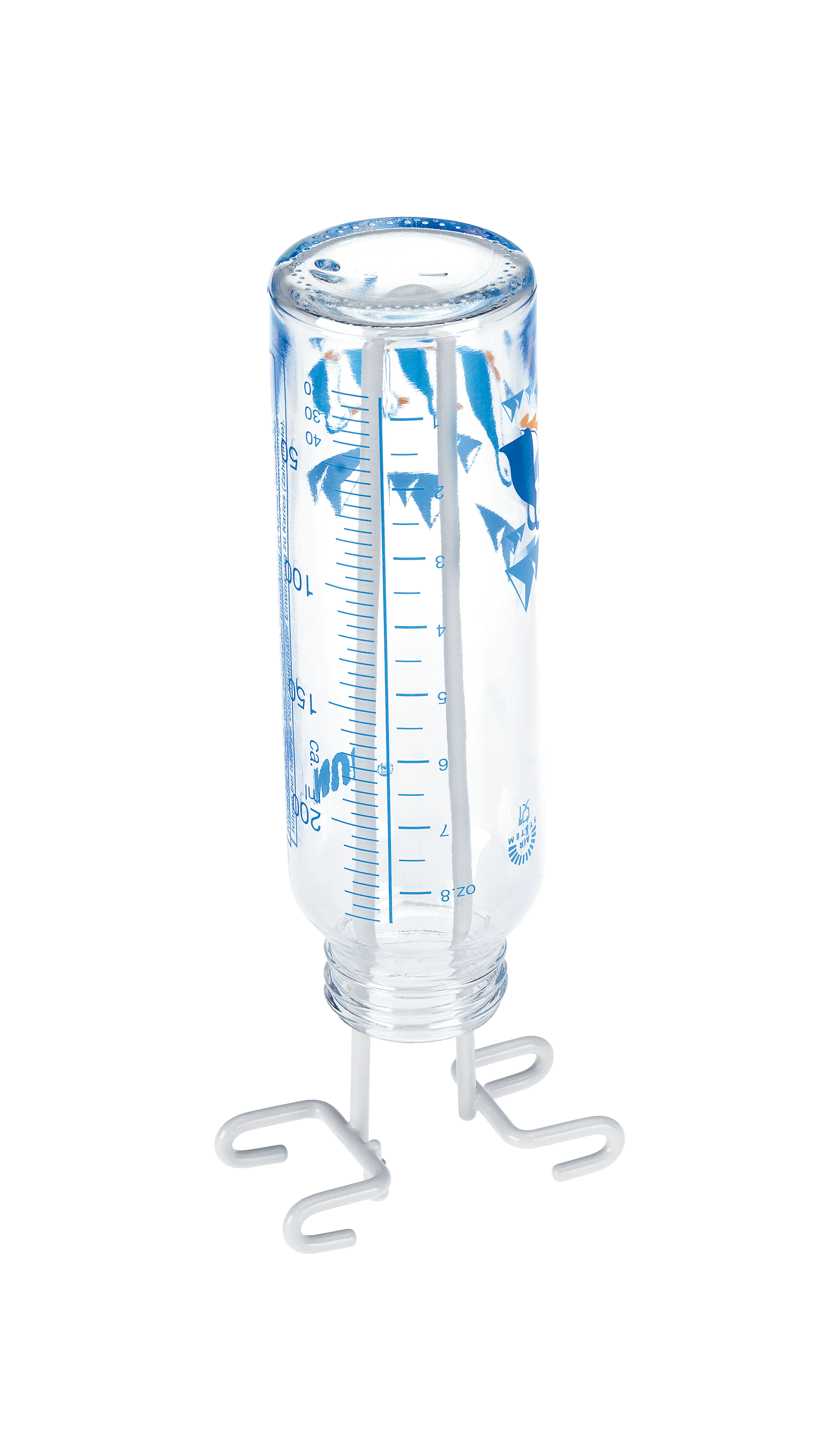 Bottle holder for lower basket