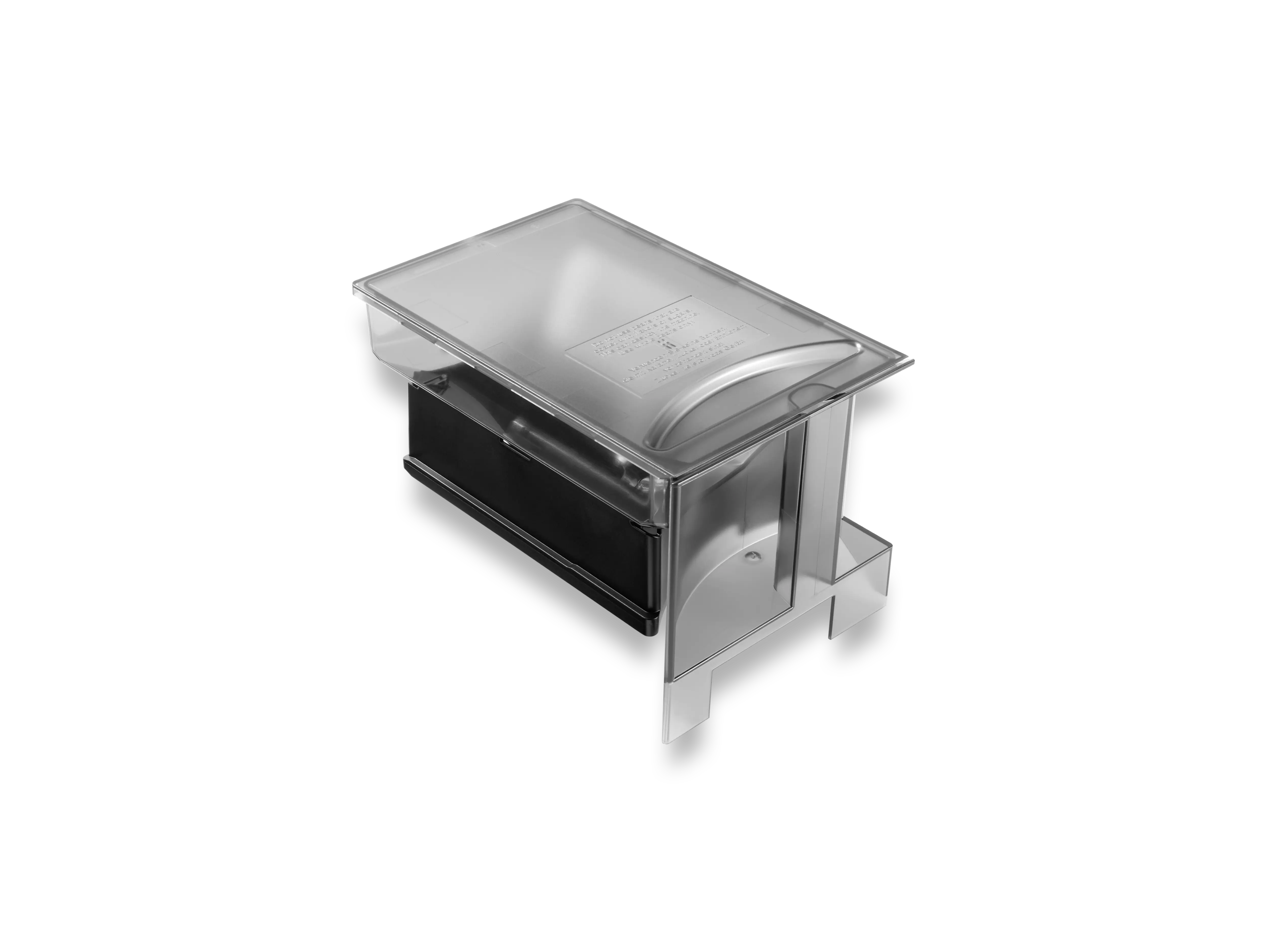 Gray transparent bean container