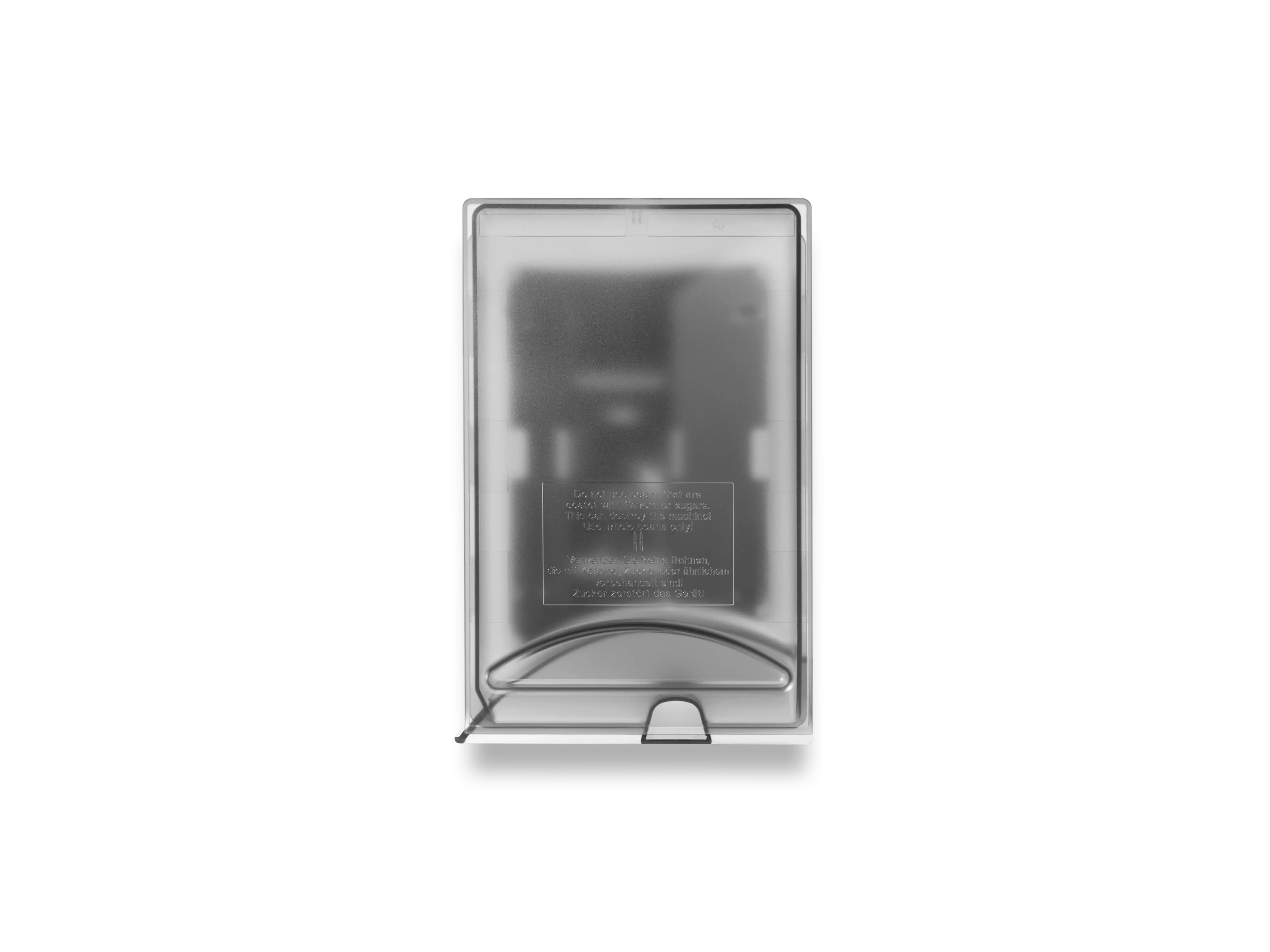 Gray transparent bean container