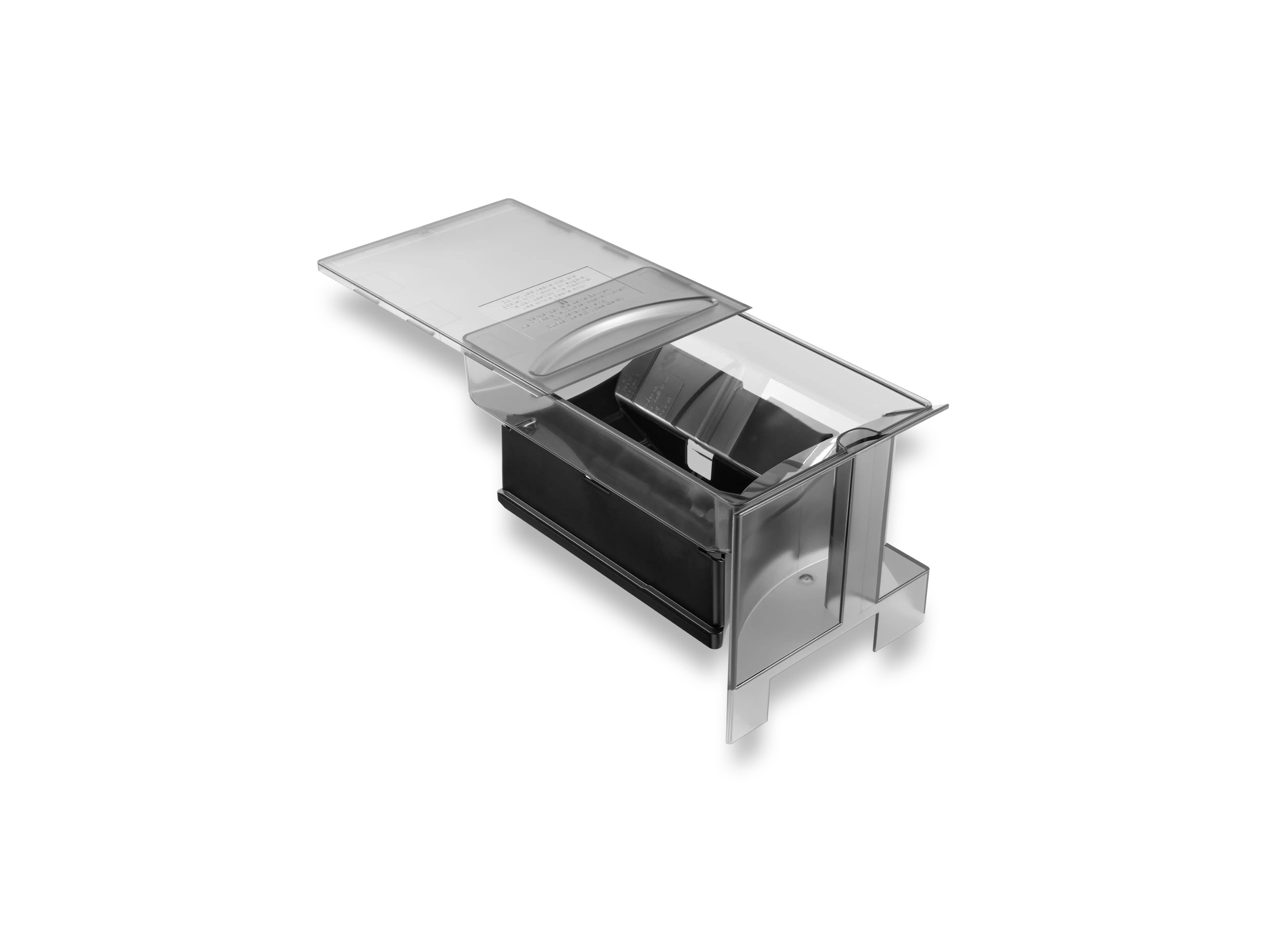 Gray transparent bean container