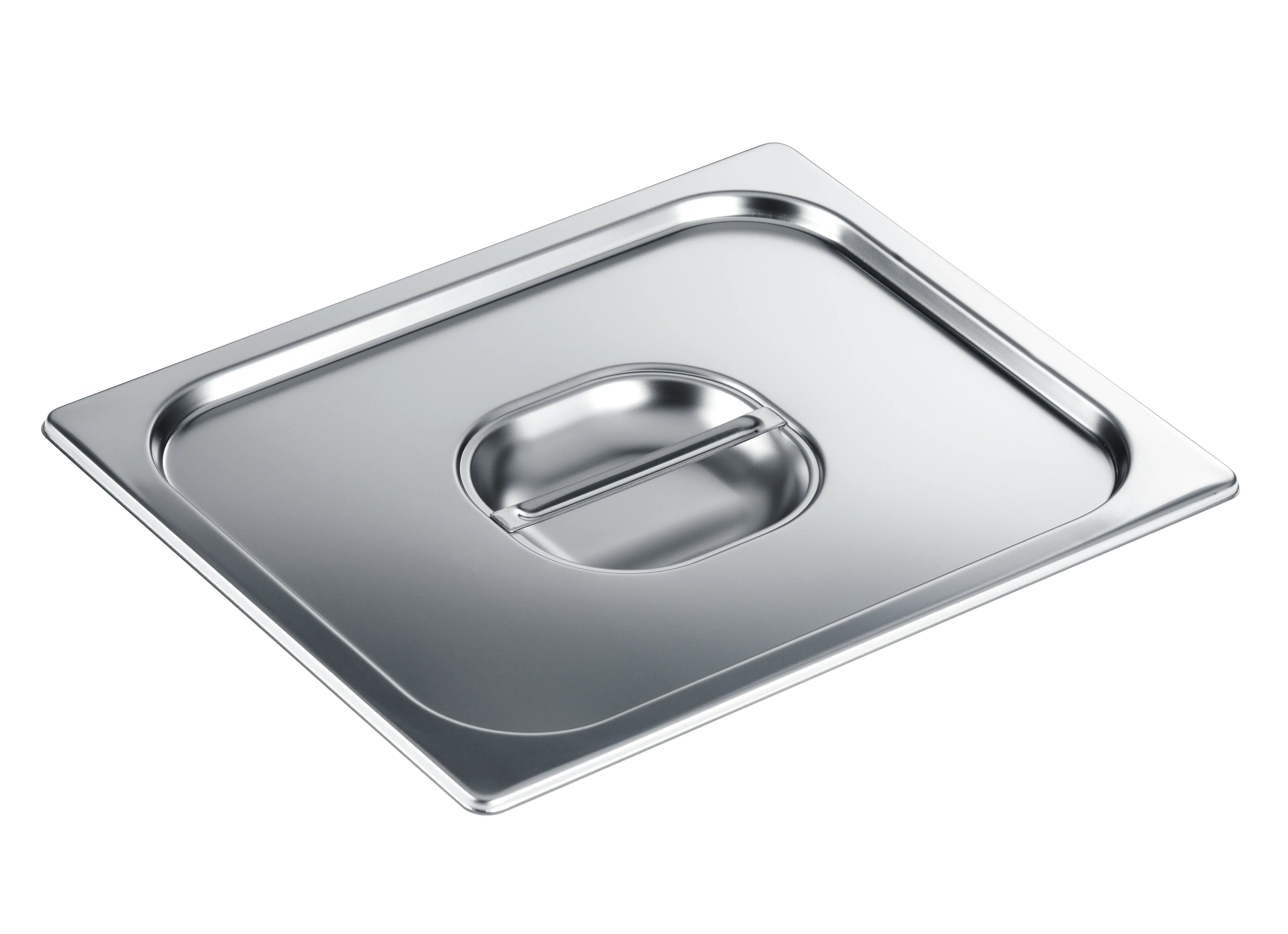 Stainless steel lid with handle