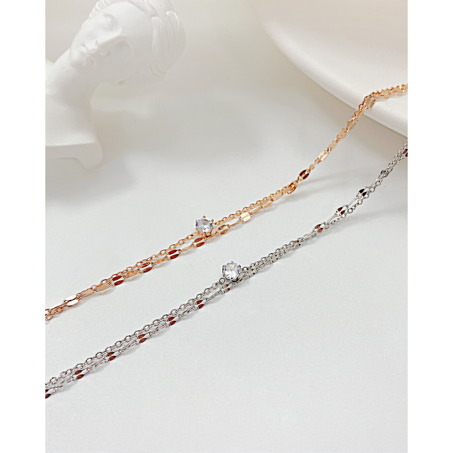 Personalized simple girl bracelet ins style light luxury fashion temperament titanium steel bracelet for women