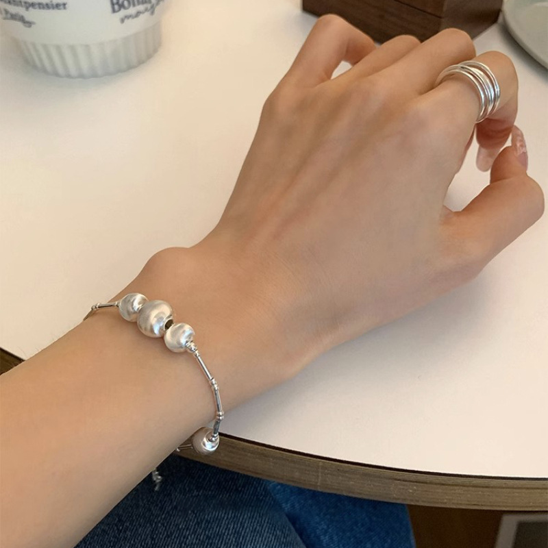 Cat's eye bead bracelet for women, cold style, fashion, personality, simple and versatile