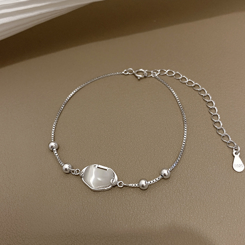 925 Sterling Silver Ruyi Ping An Lock Bracelet Niche Design