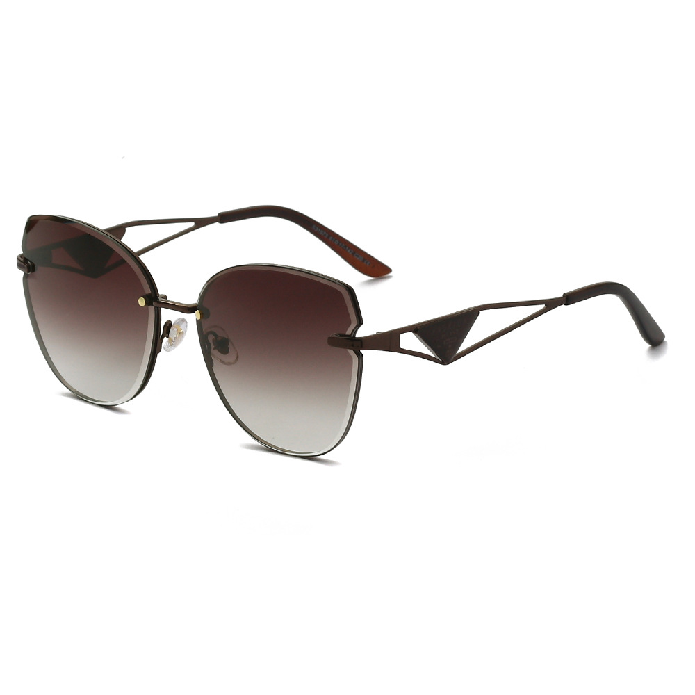 S31973 New Fashion Frameless Sunglasses Women Travel Anti-ultraviolet Sunglasses