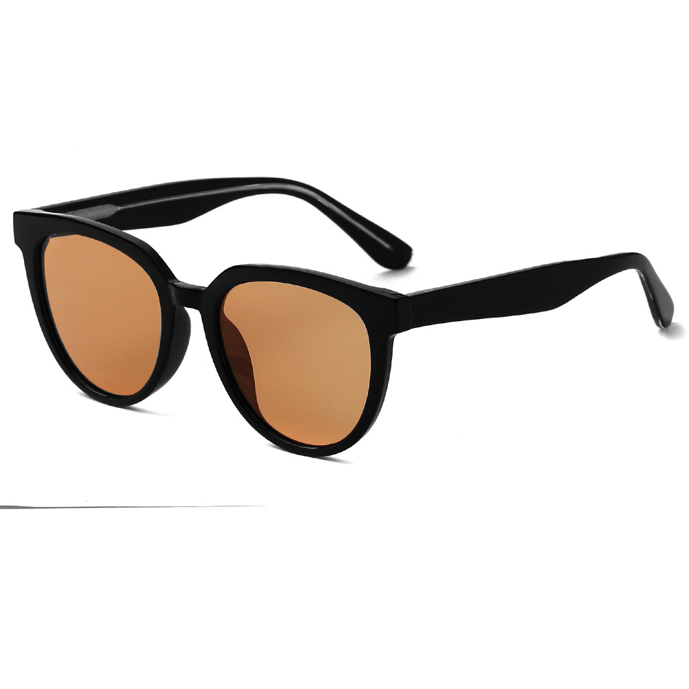 58248 high-end brown ins sunglasses travel anti-ultraviolet glasses