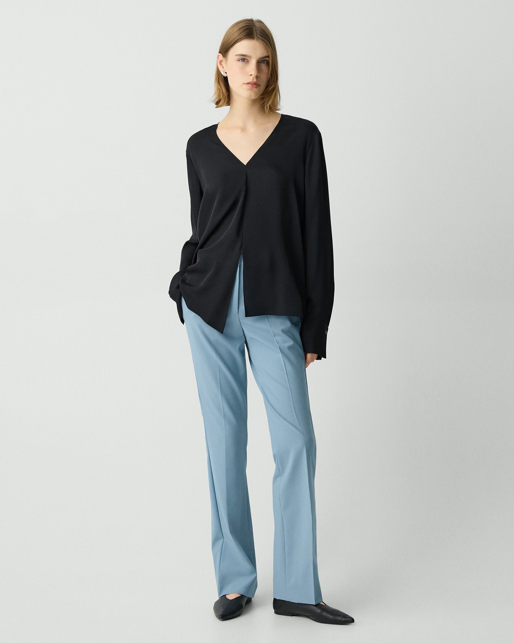 Flared Pant in Good Wool