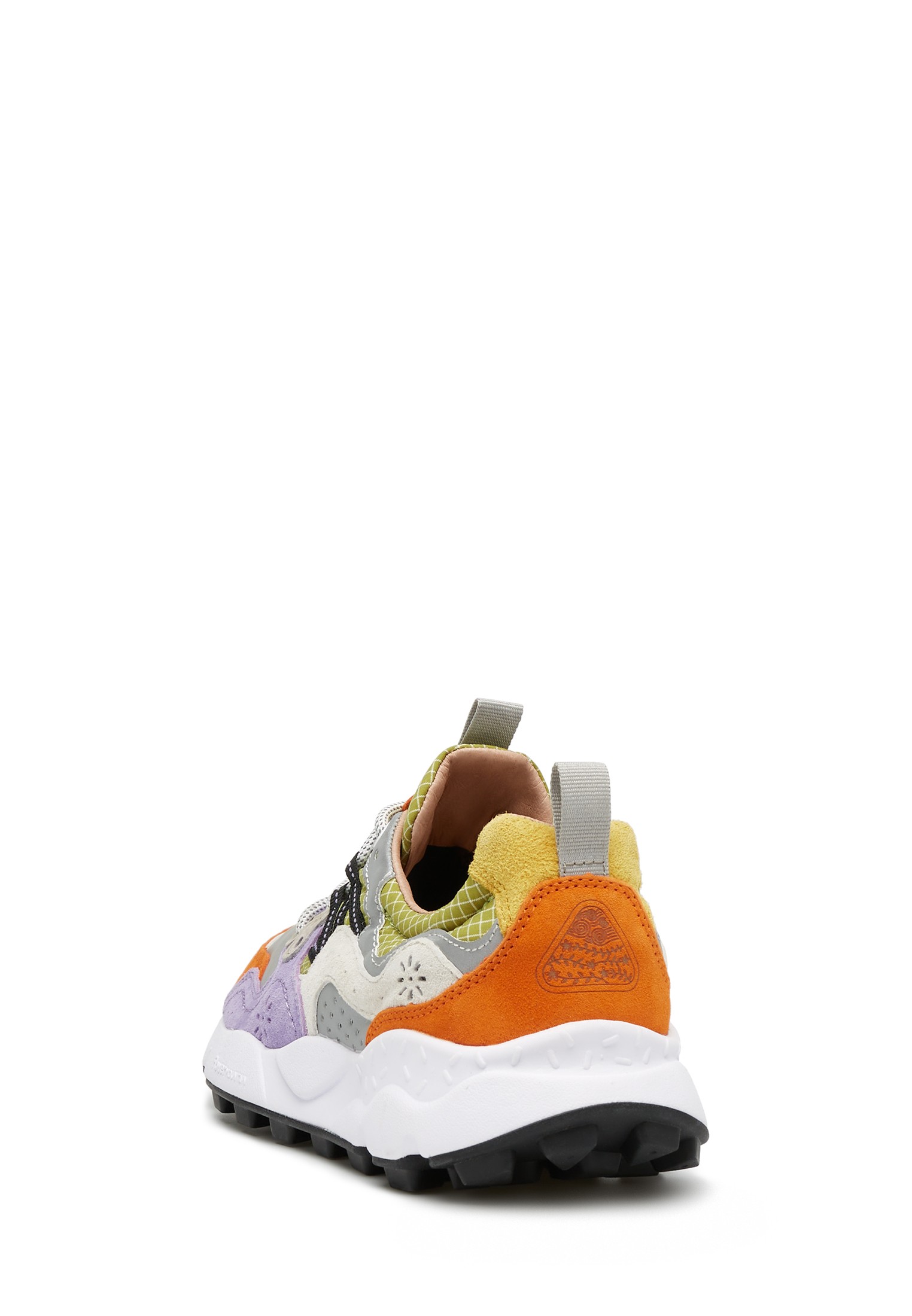 YAMANO 3 UNI - Suede and technical fabric sneakers - Lilac-Grey