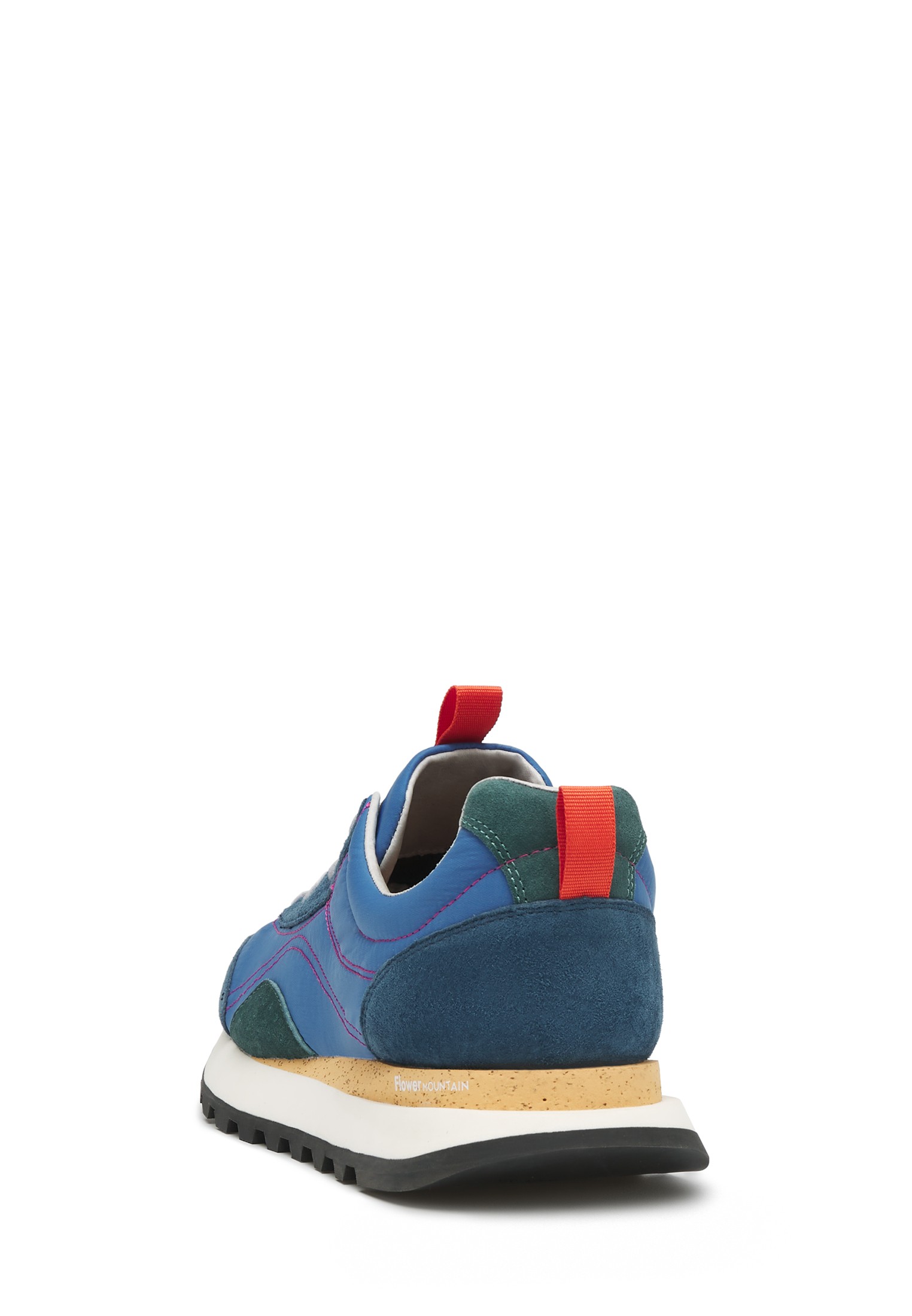 NEW ASUKA MAN - Suede and technical fabric sneakers - Navy