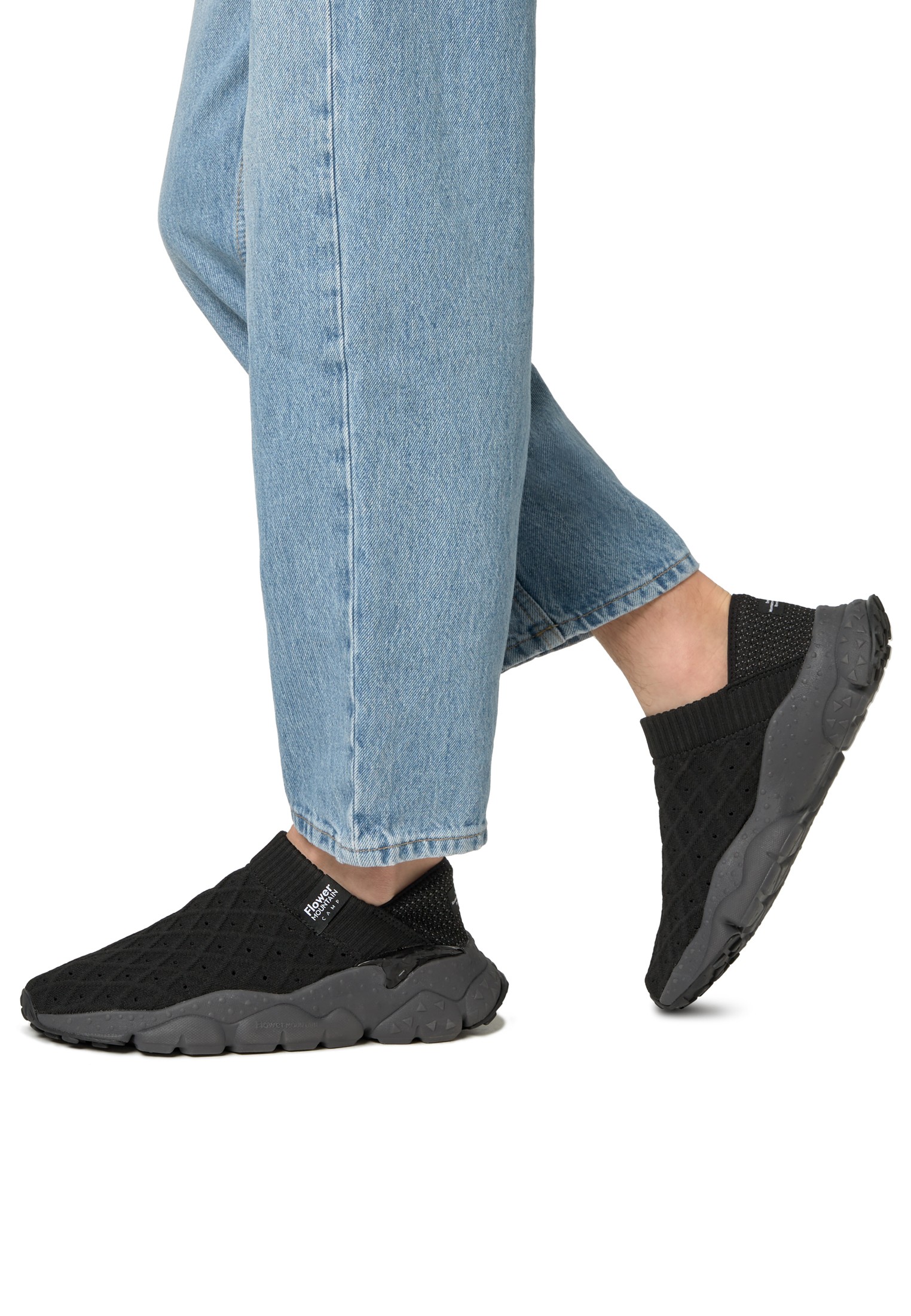 CAMP MAN - Technical fabric sneakers - Black