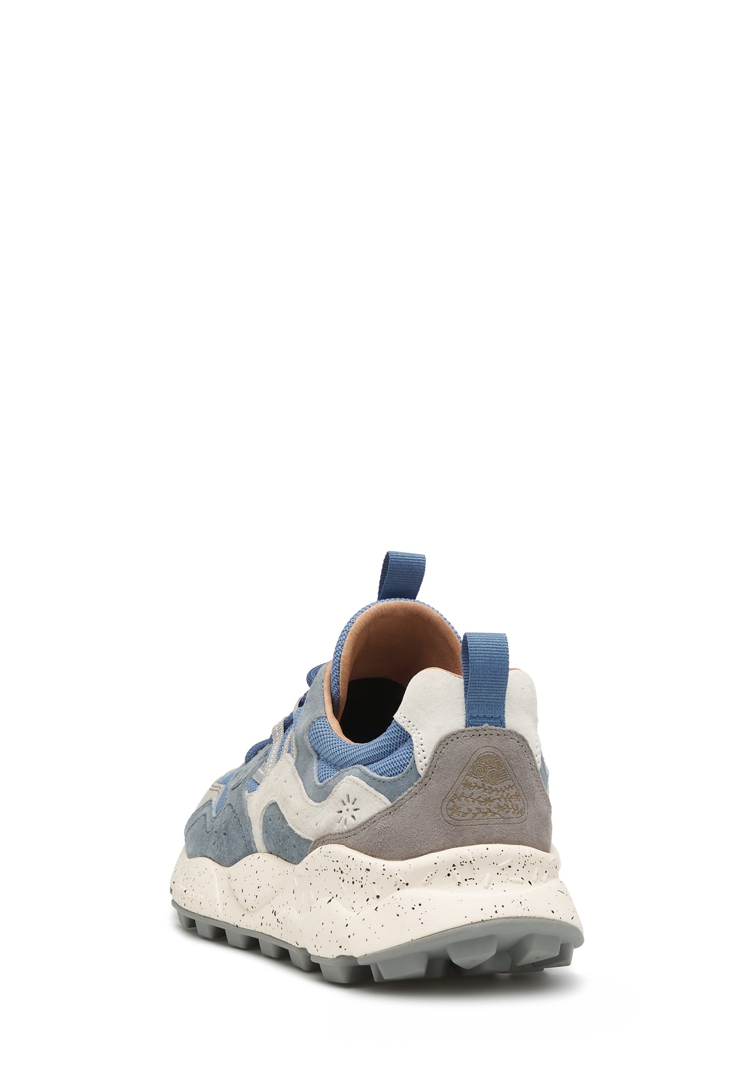 YAMANO 3 MAN - Suede and fabric sneakers - Light blue