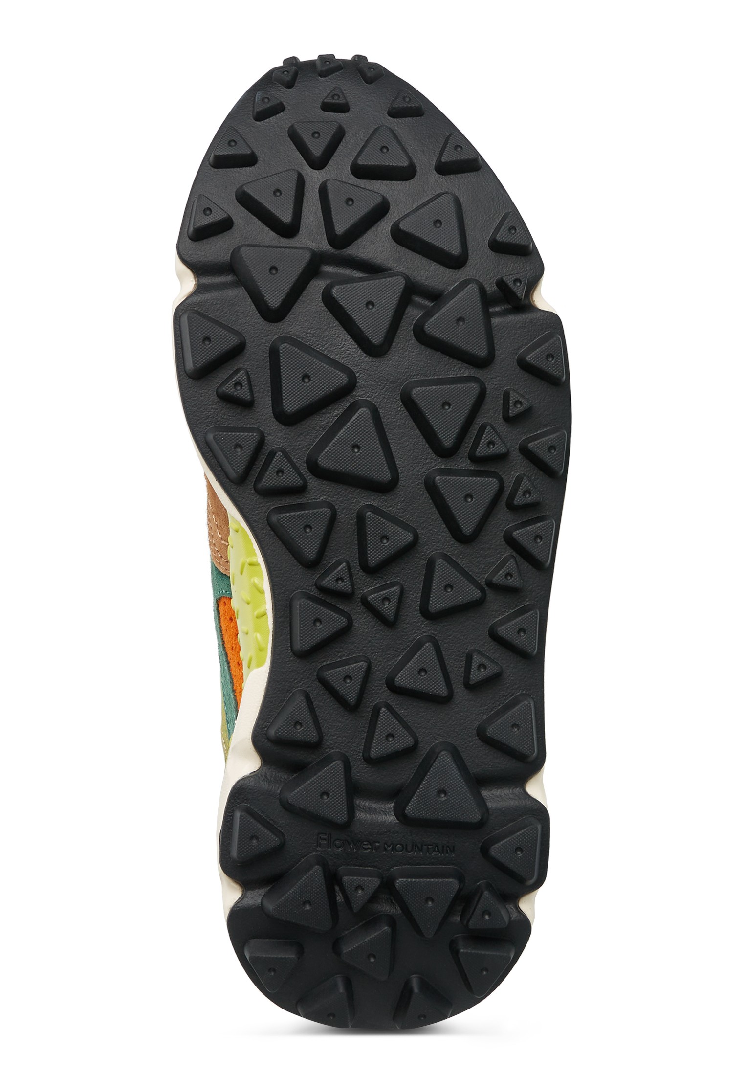 YAMANO 3 UNI - Suede and fabric sneakers - Brown-Green