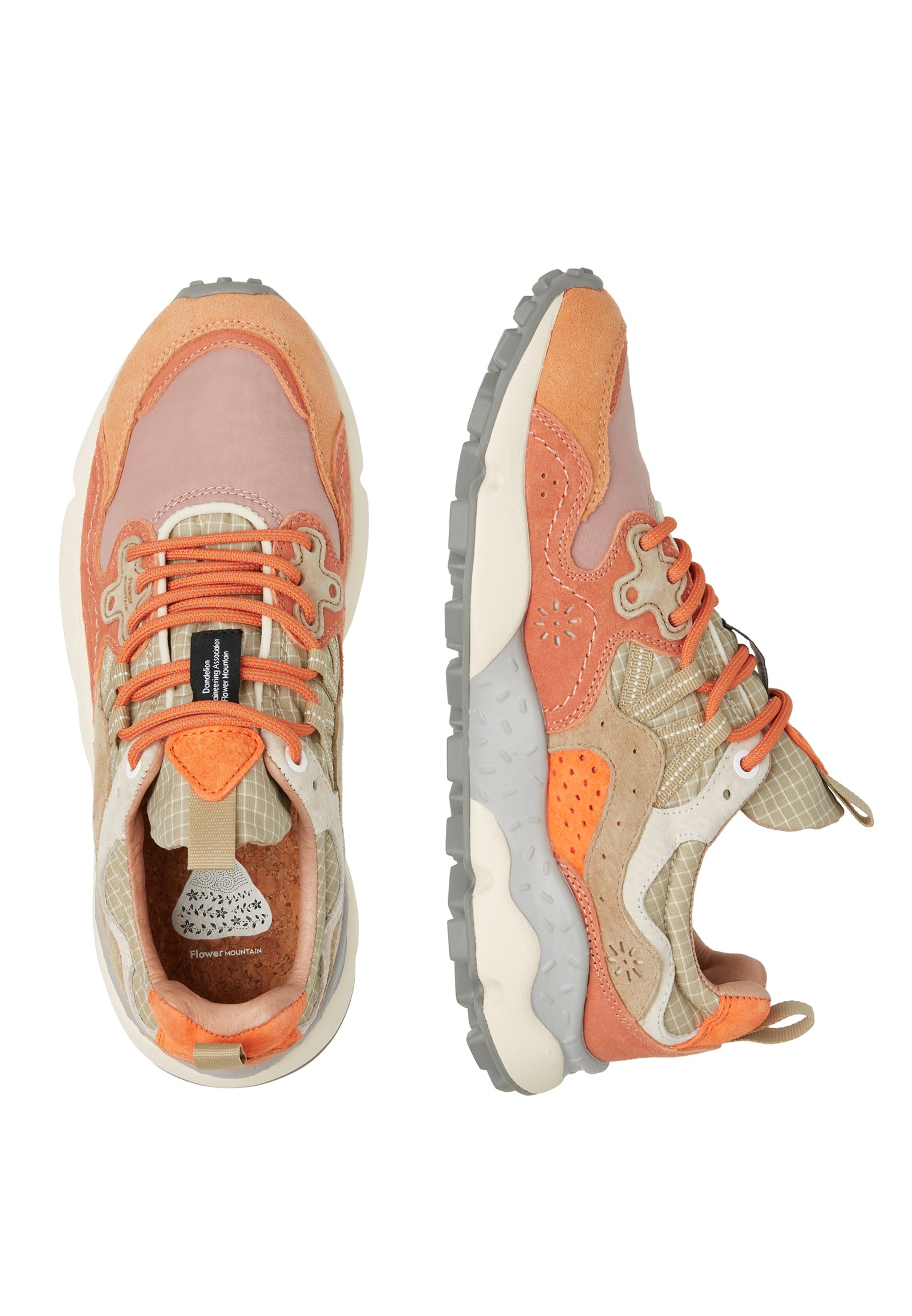 YAMANO 3 UNI - Suede and technical fabric sneakers - Sage