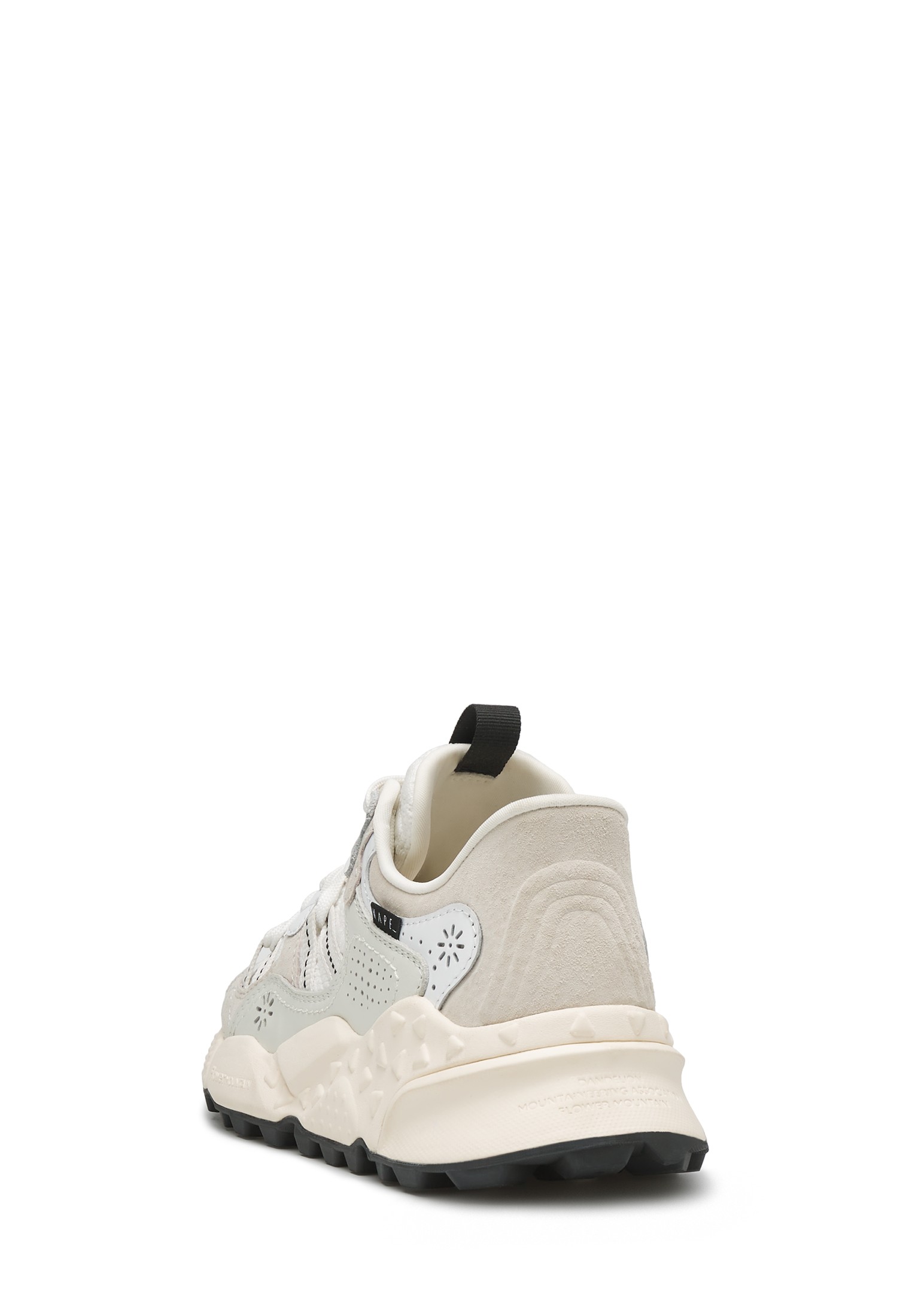 TIGER HILL NAPE UNI - Suede and technical fabric sneakers - White-Beige