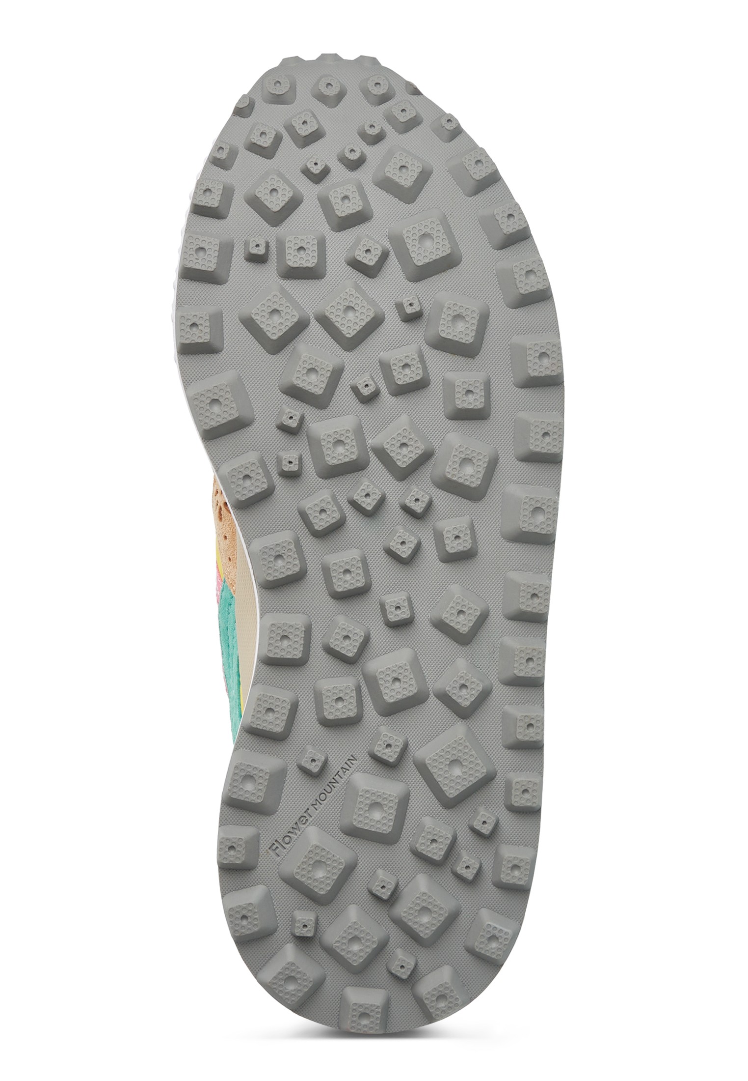 WASHI WOMAN - Suede and technical fabric sneakers - Beige-Yellow