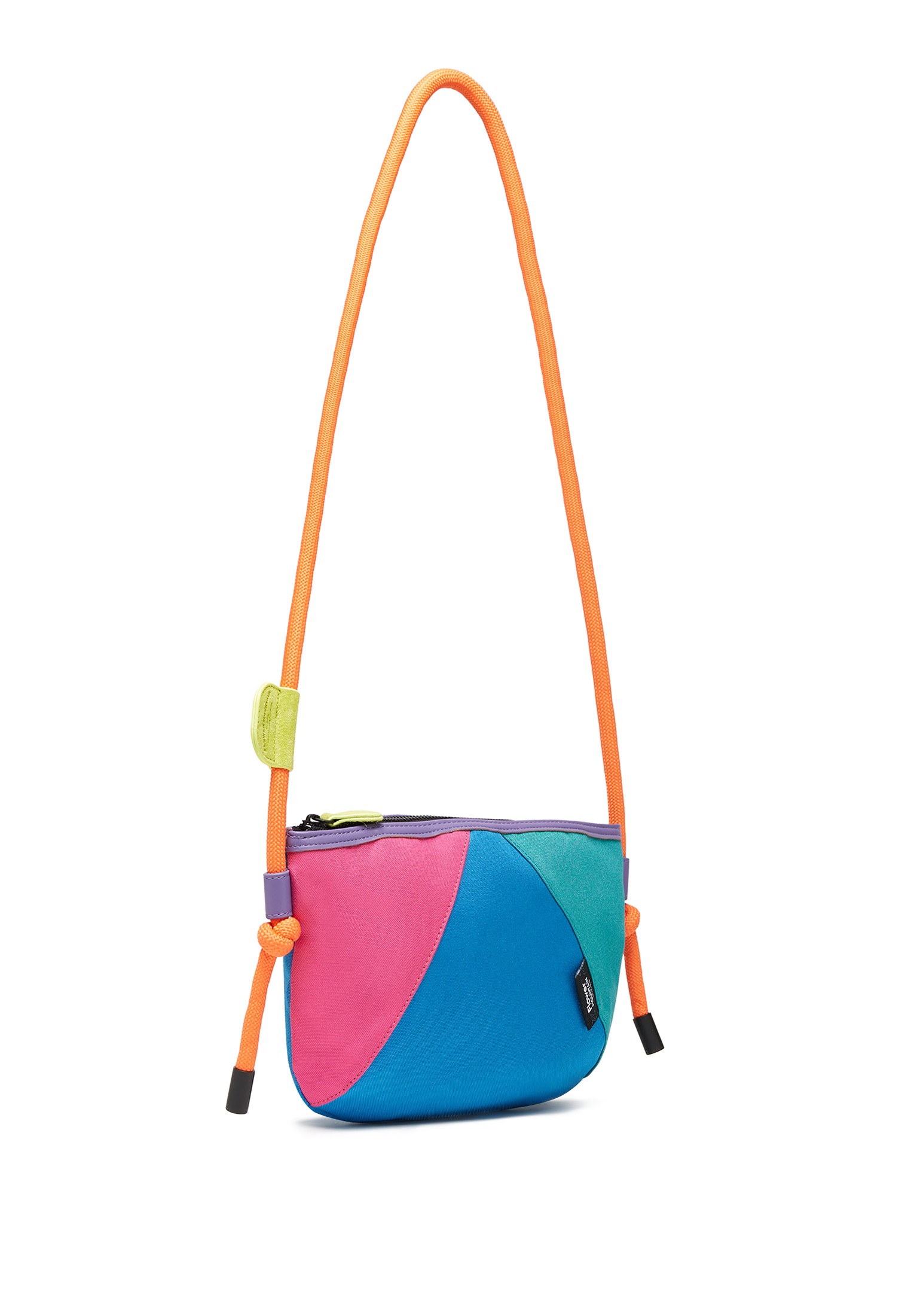 POCKET BAG - Mini cross body bag - Fuchsia-Light grey
