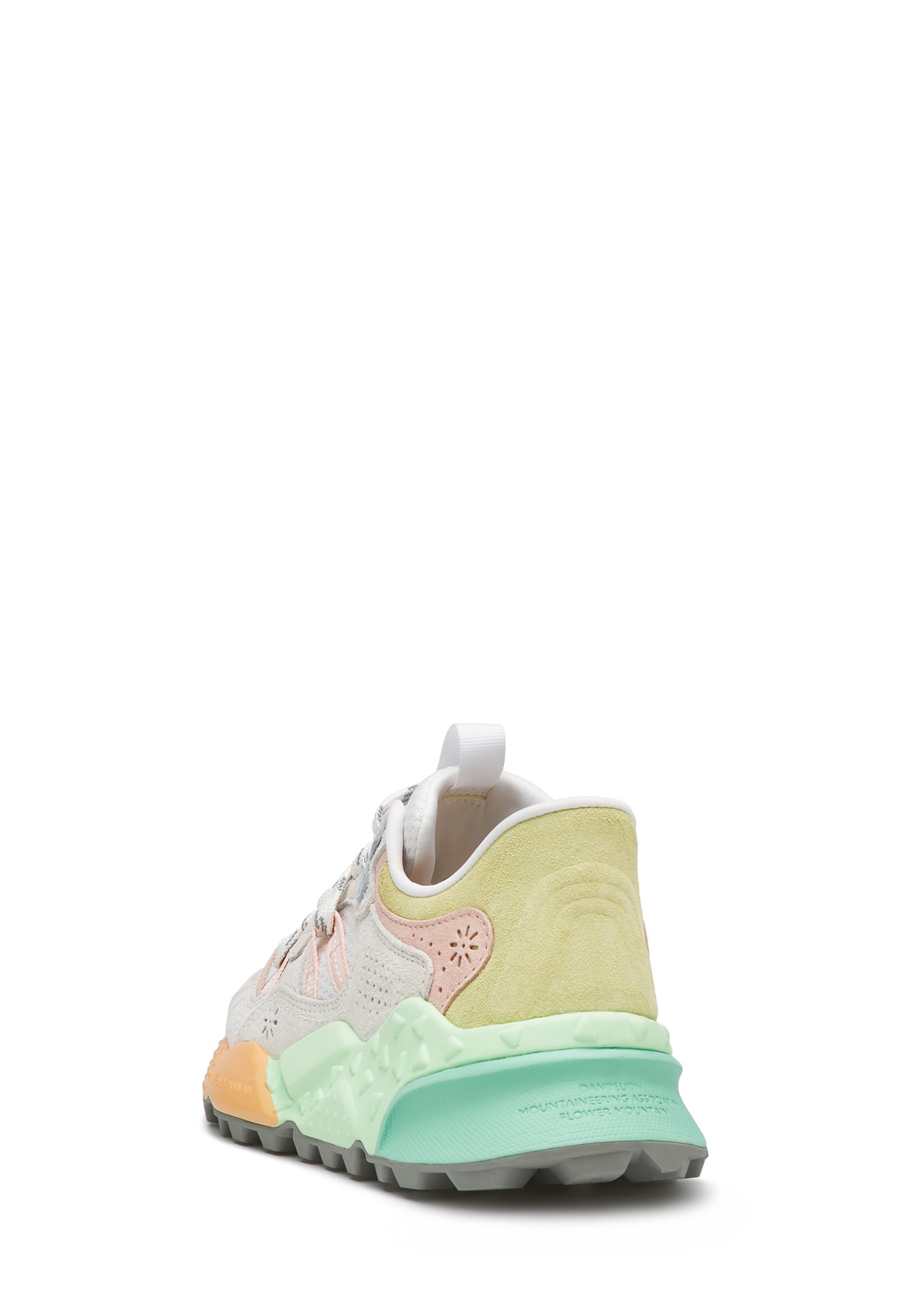 TIGER HILL WOMAN - Suede and technical fabric sneakers - White