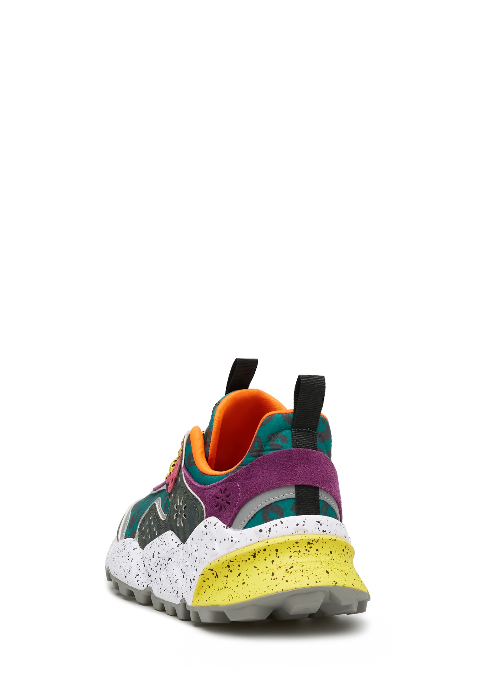 KOTETSU WOMAN - Suede and technical fabric sneakers - Light blue-White