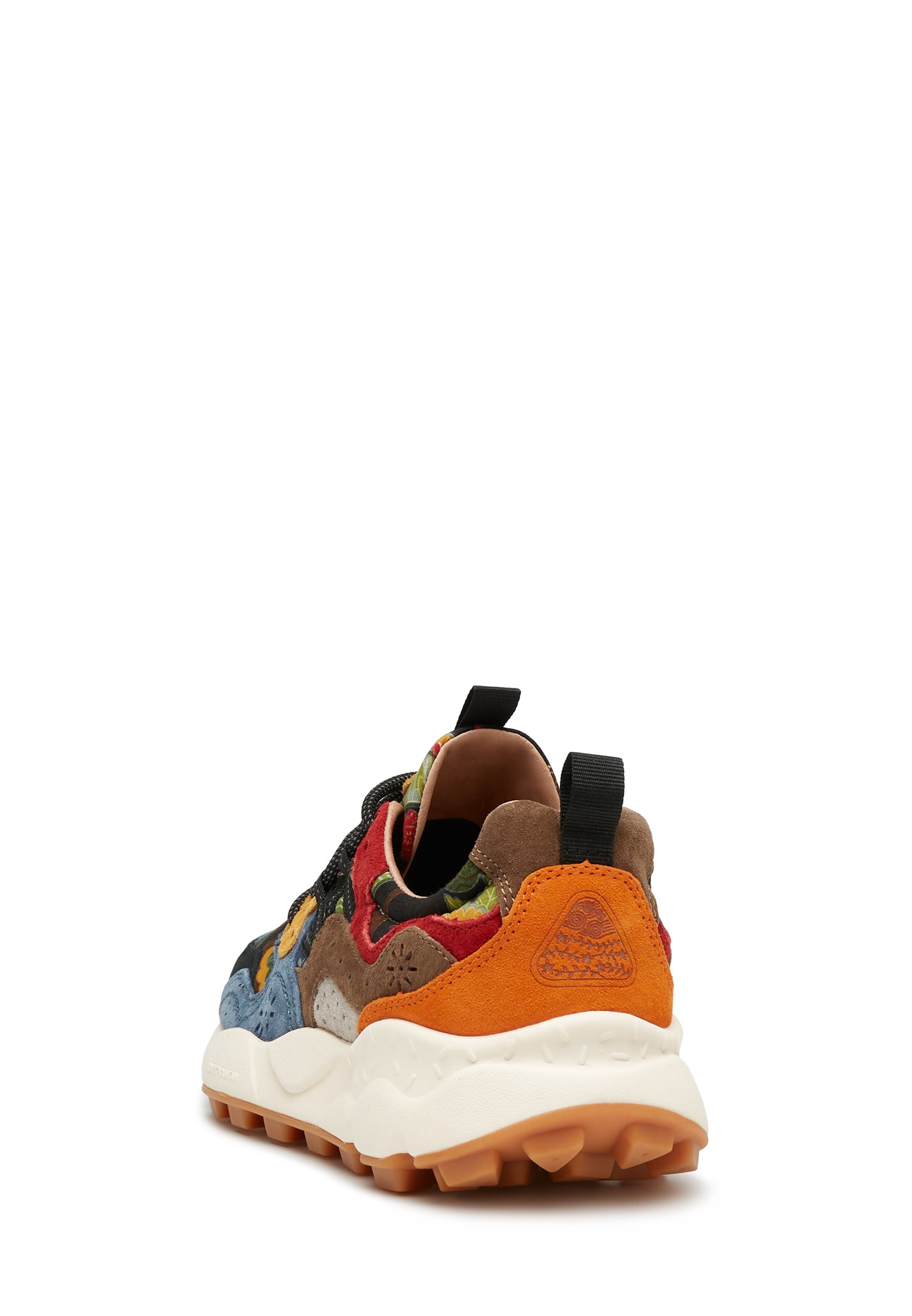 YAMANO 3 UNI - Suede and technical fabric sneakers - Blue-Black