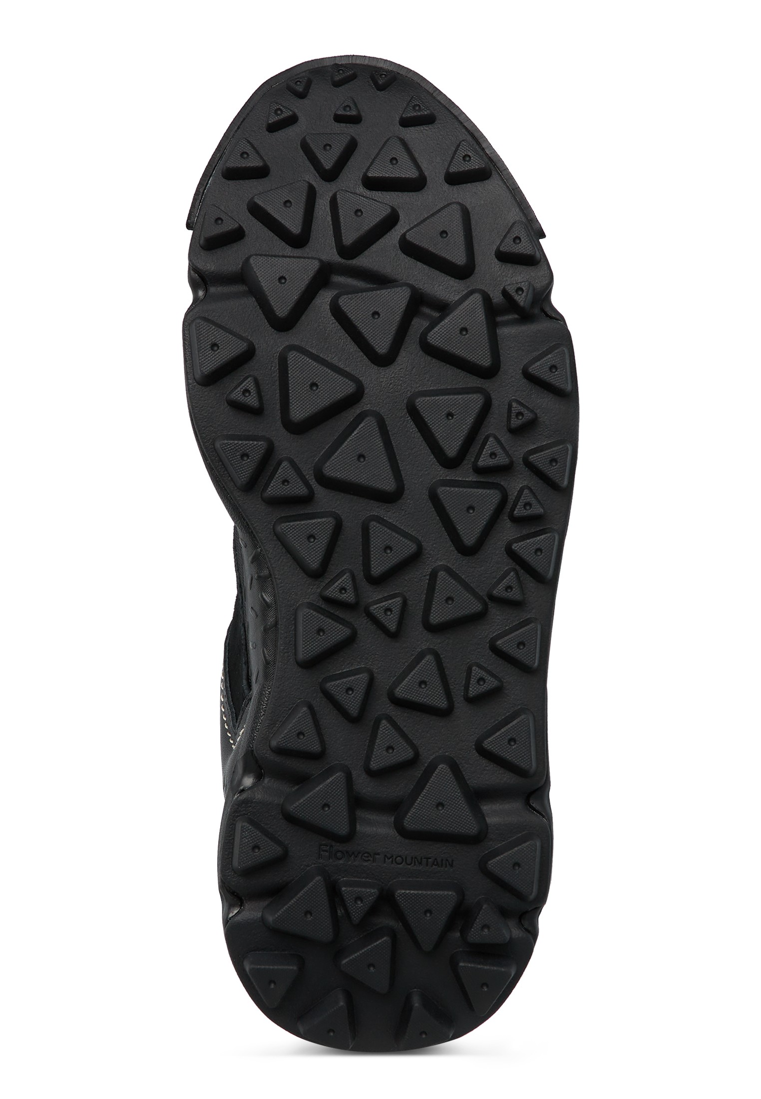 BACK COUNTRY UNI - Leather and waterproof technical fabric sneakers - Ebony