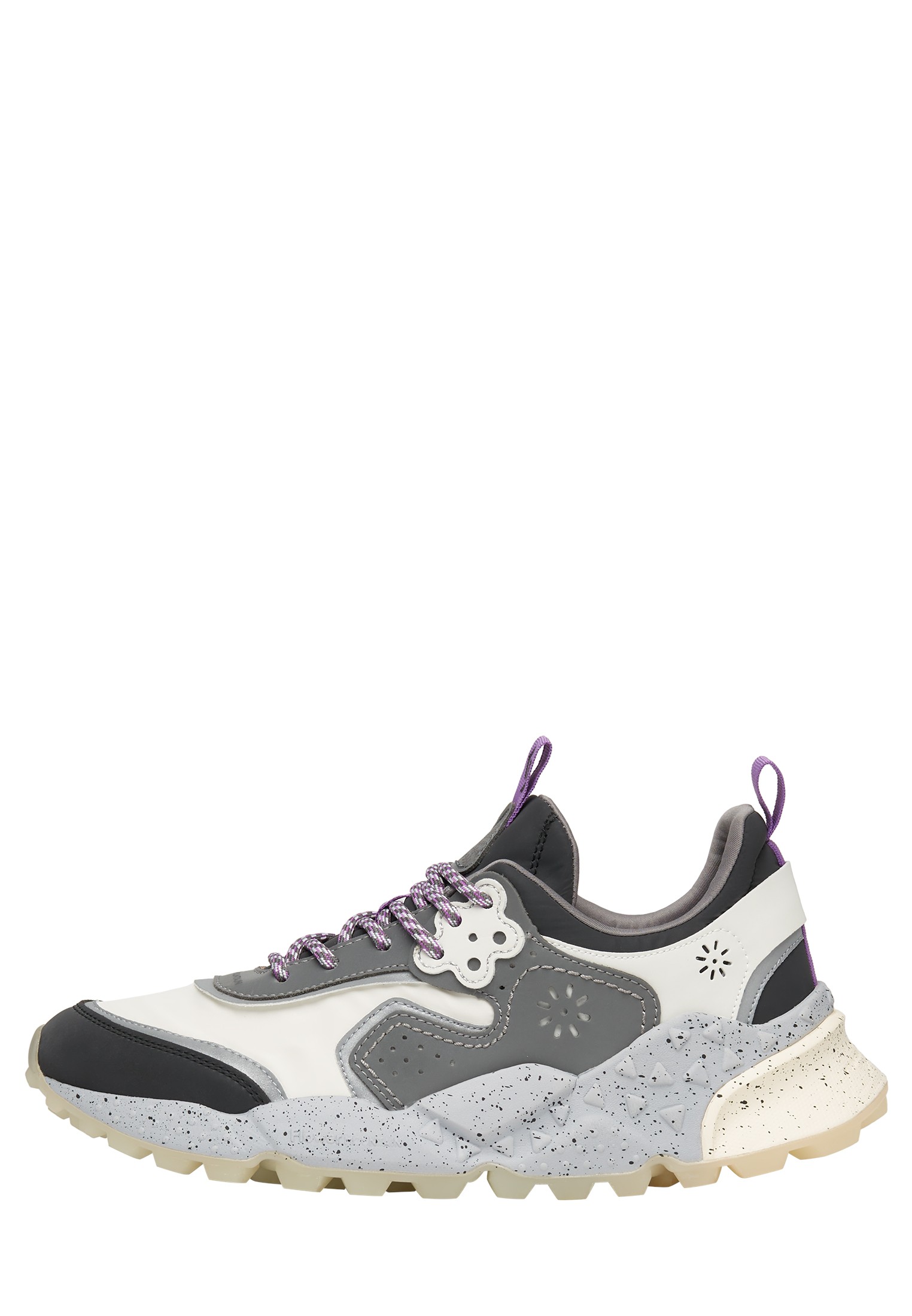 KOTETSU UNI KISH - Suede sneakers - Charcoal grey-White