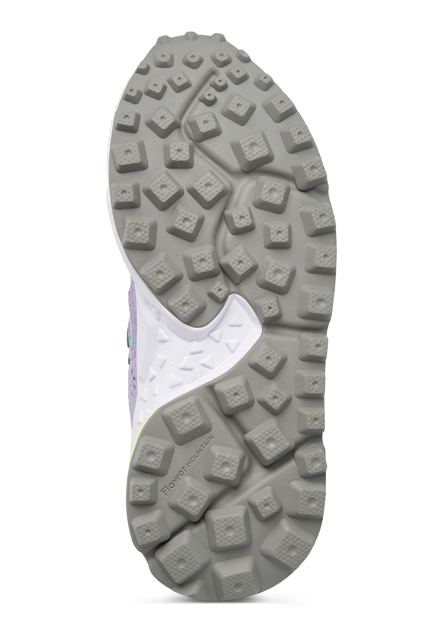 KOTETSU WOMAN - Suede and fabric sneakers - Lilac-White