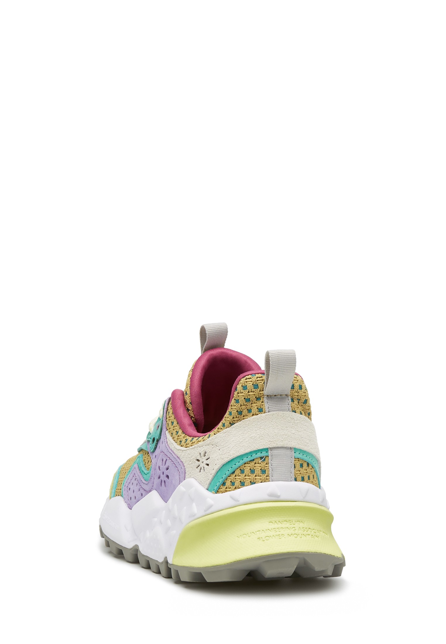 KOTETSU WOMAN - Suede and fabric sneakers - Lilac-White