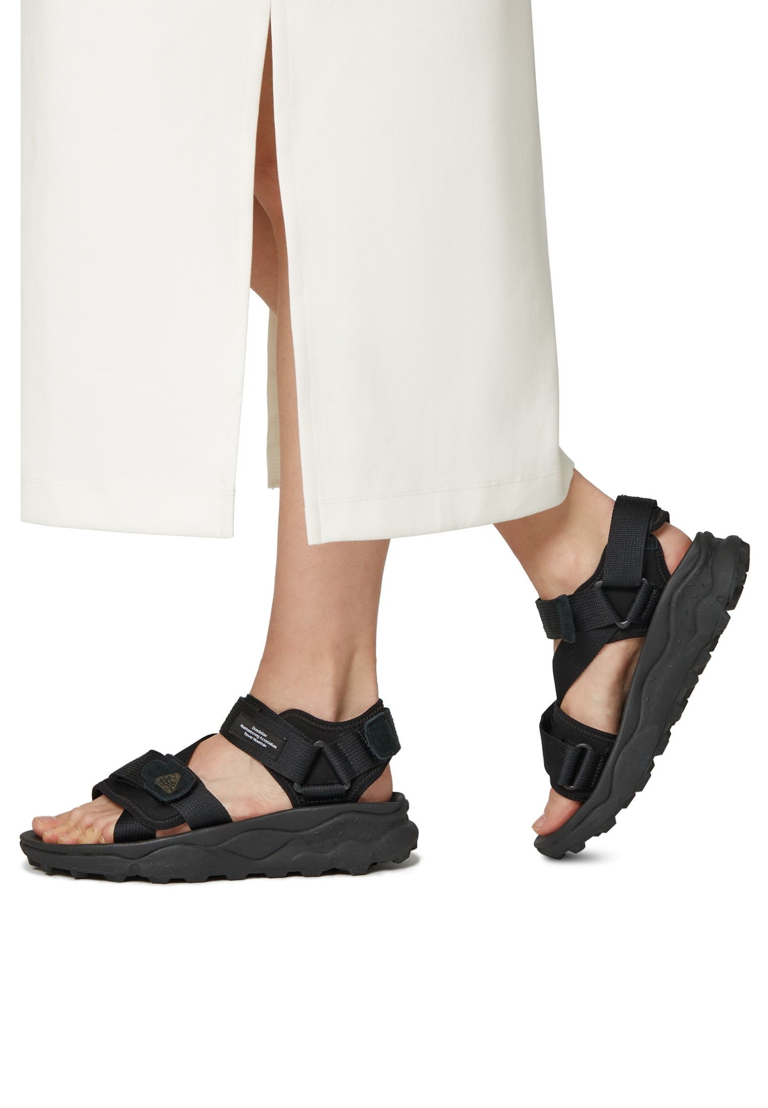 NAZCA 2 UNI - Technical fabric sandals - Black