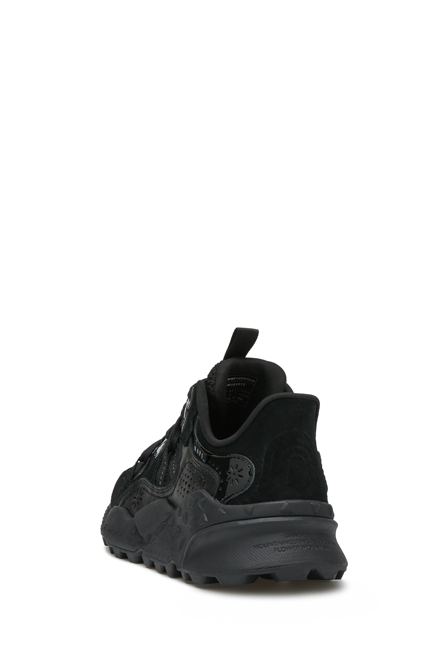 TIGER HILL NAPE UNI - Suede and technical fabric sneakers - Black