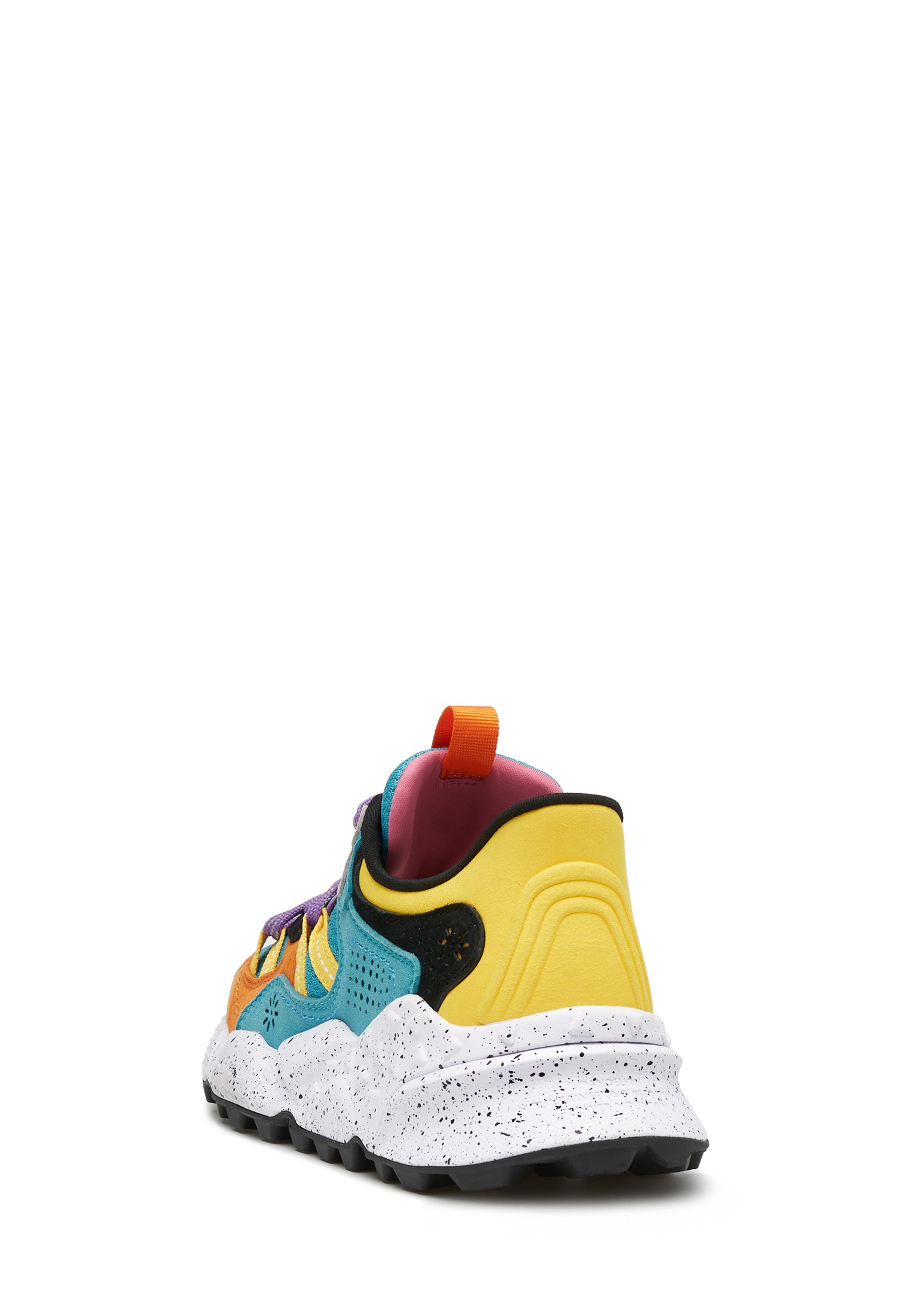 TIGER HILL UNI - Suede and technical fabric sneakers - Light blue-Purple