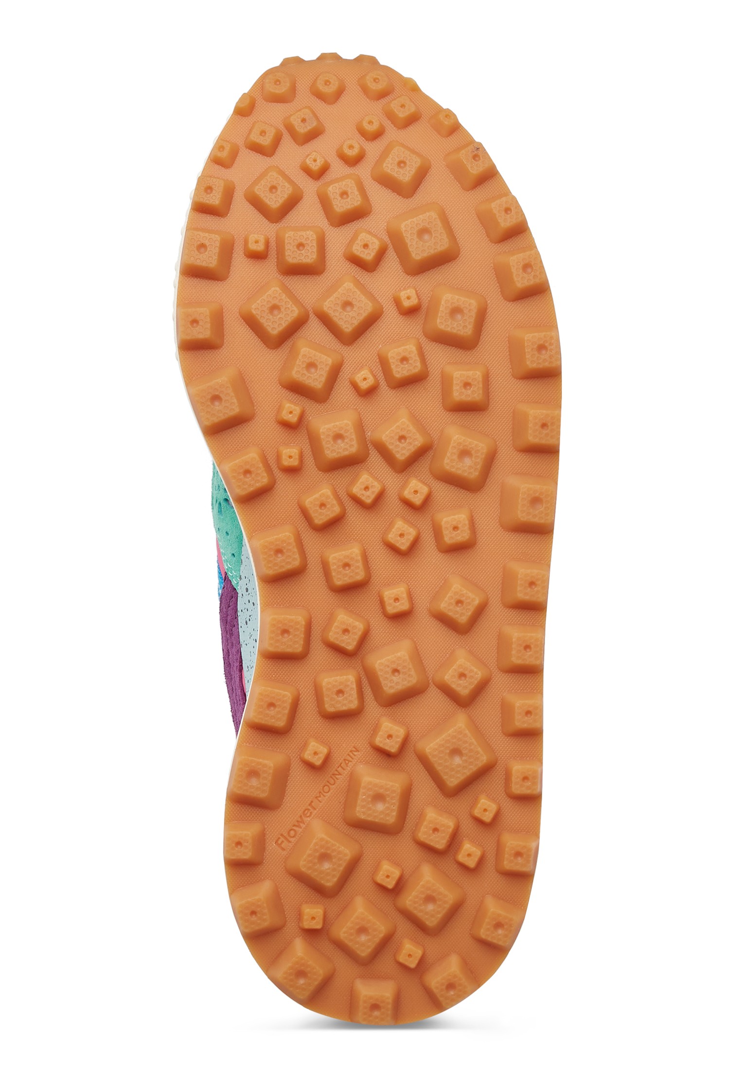 WASHI WOMAN - Suede and technical fabric sneakers - Fuchsia-Orange