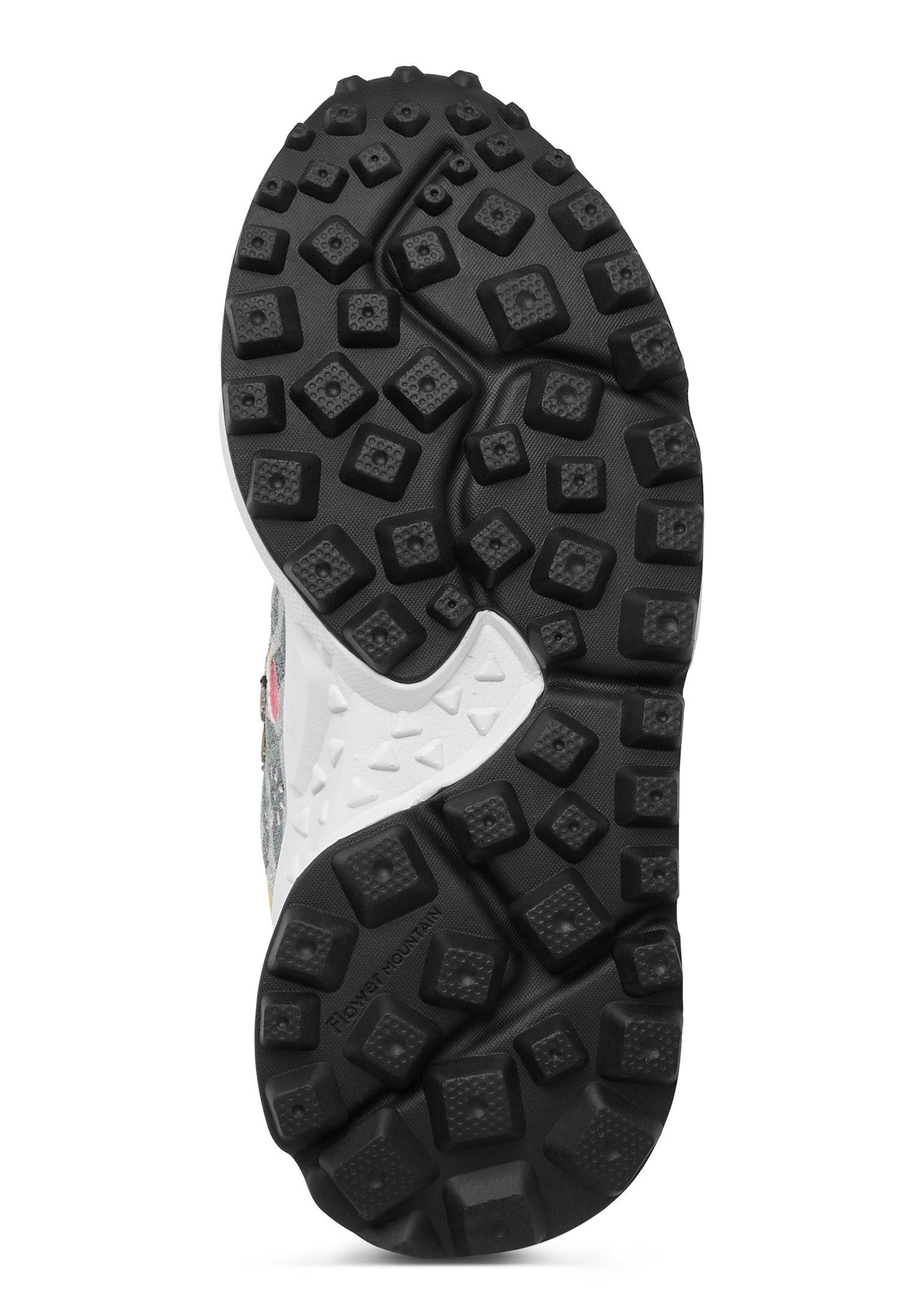 KOTETSU WOMAN - Suede and technical fabric sneakers - Grey-Green