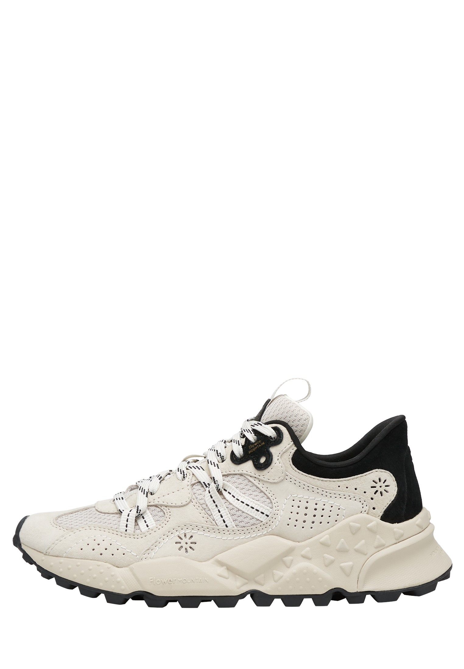 TIGER HILL UNI - Suede and technical fabric sneakers - Beige