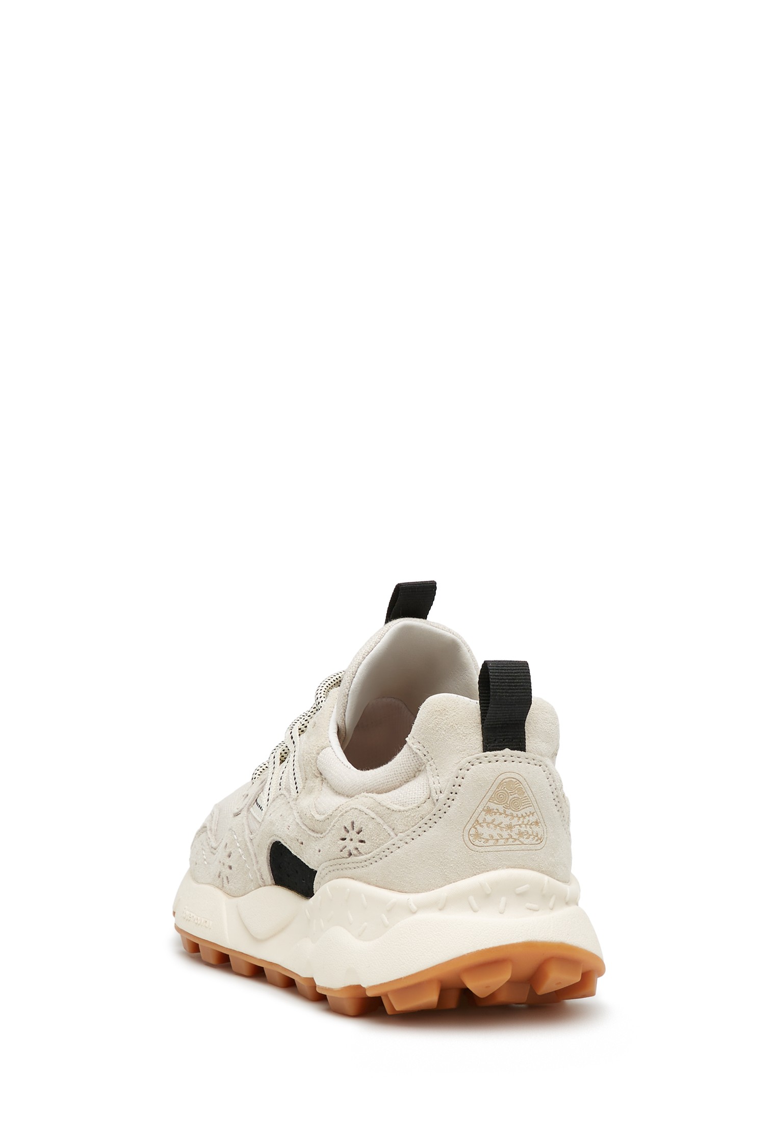 YAMANO 3 UNI - Suede and technical fabric sneakers - Beige